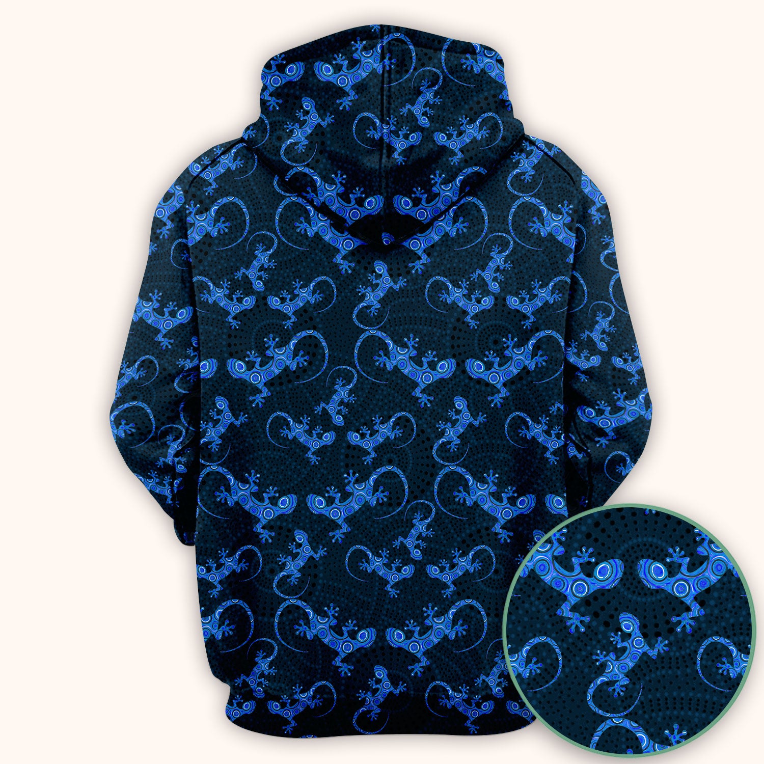 Australian Gecko Dot Art Inspired Medical Scrub Top - Women Uniform