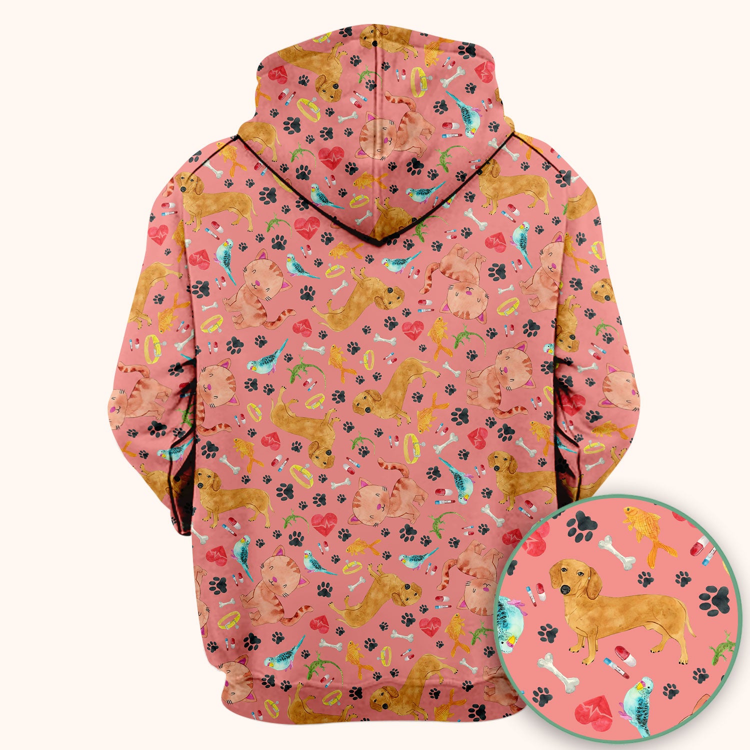 Cute Cat Dog Scrub Top - Animal Lover Medical Uniform - Funny Veterinary Nurse Shirt for Women RN CNA LPN