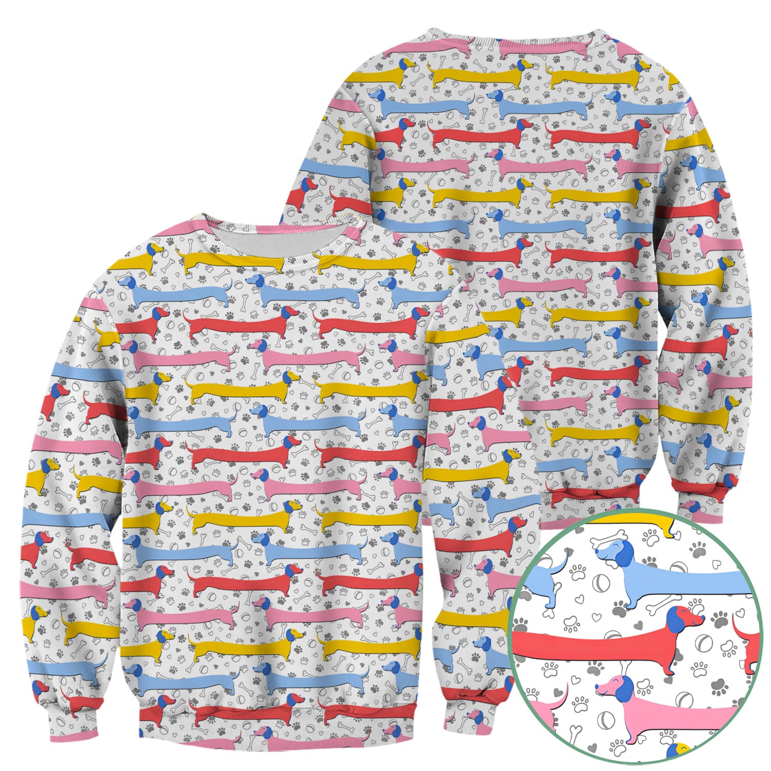 Funny Wiener Dog Scrub Shirt for Women - Dachshund Nurse Top - Cute Sausage Dog Medical Shirt