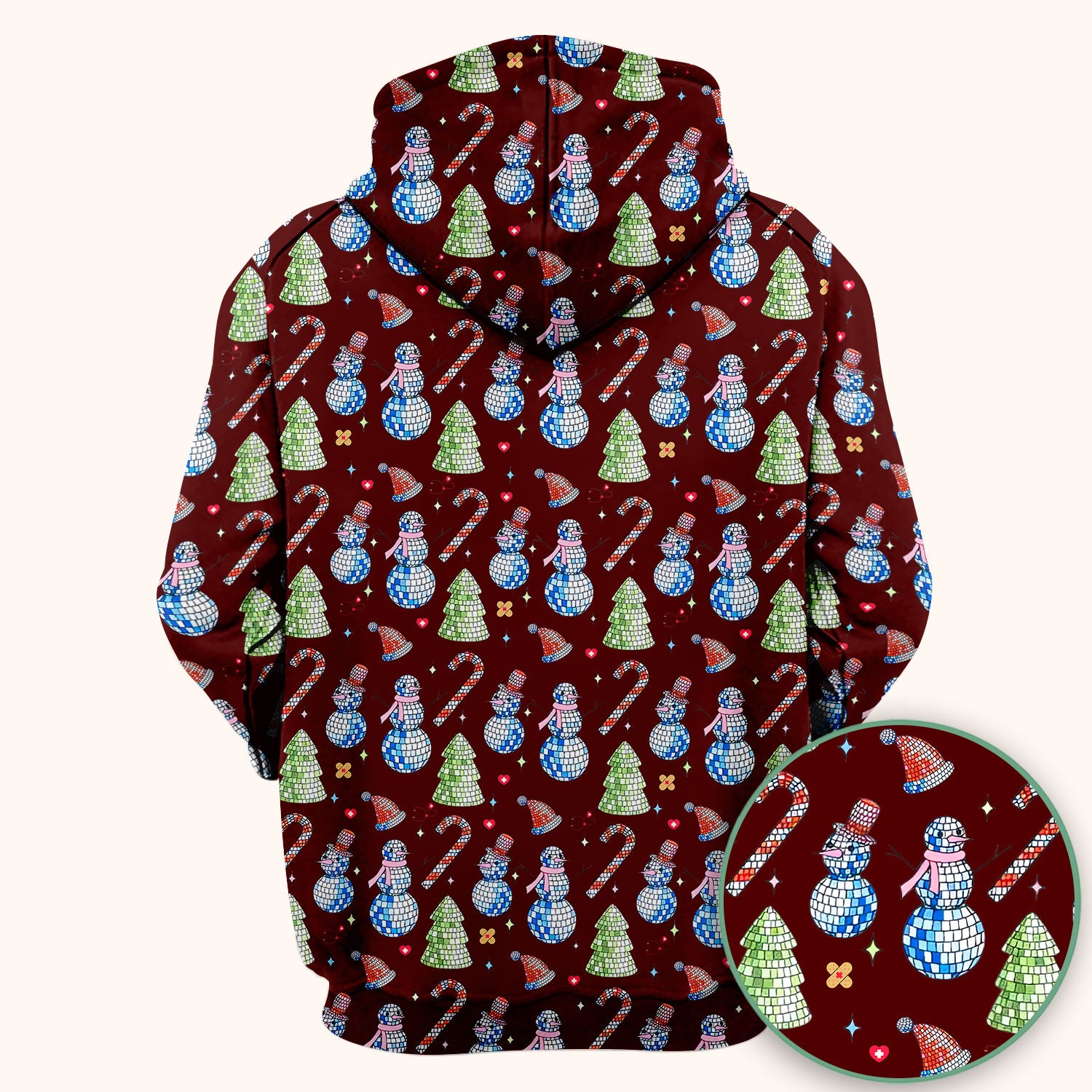 Funny Christmas Snowman Scrub Top for Women - Breathable Fabrics Med Uniform - Comfortable Scrubs for Nurses - Xmas Gift for Her