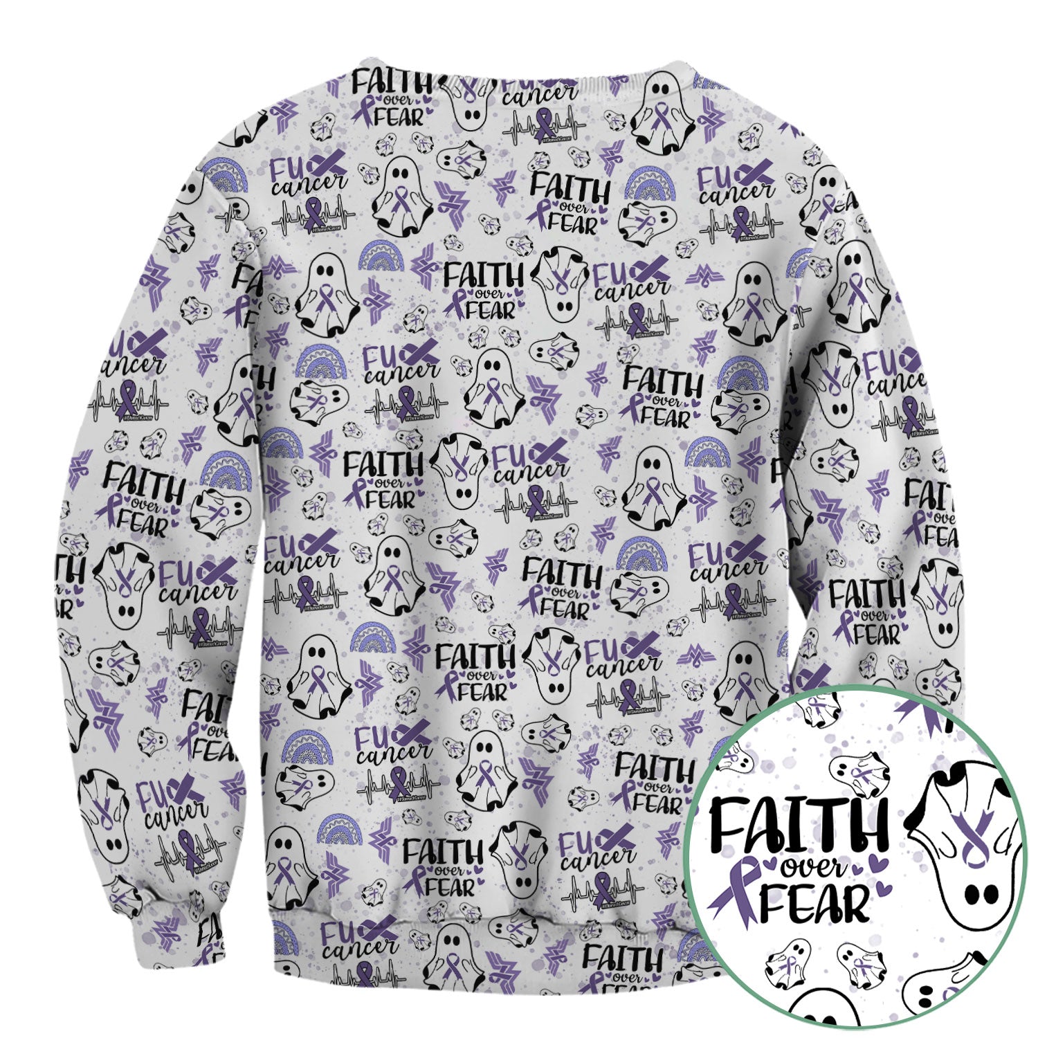 Stomach Cancer Awareness Scrub Top - Periwinkle Blue Ribbon Survivor Shirt - November Warrior Medical Uniform Gift for Women