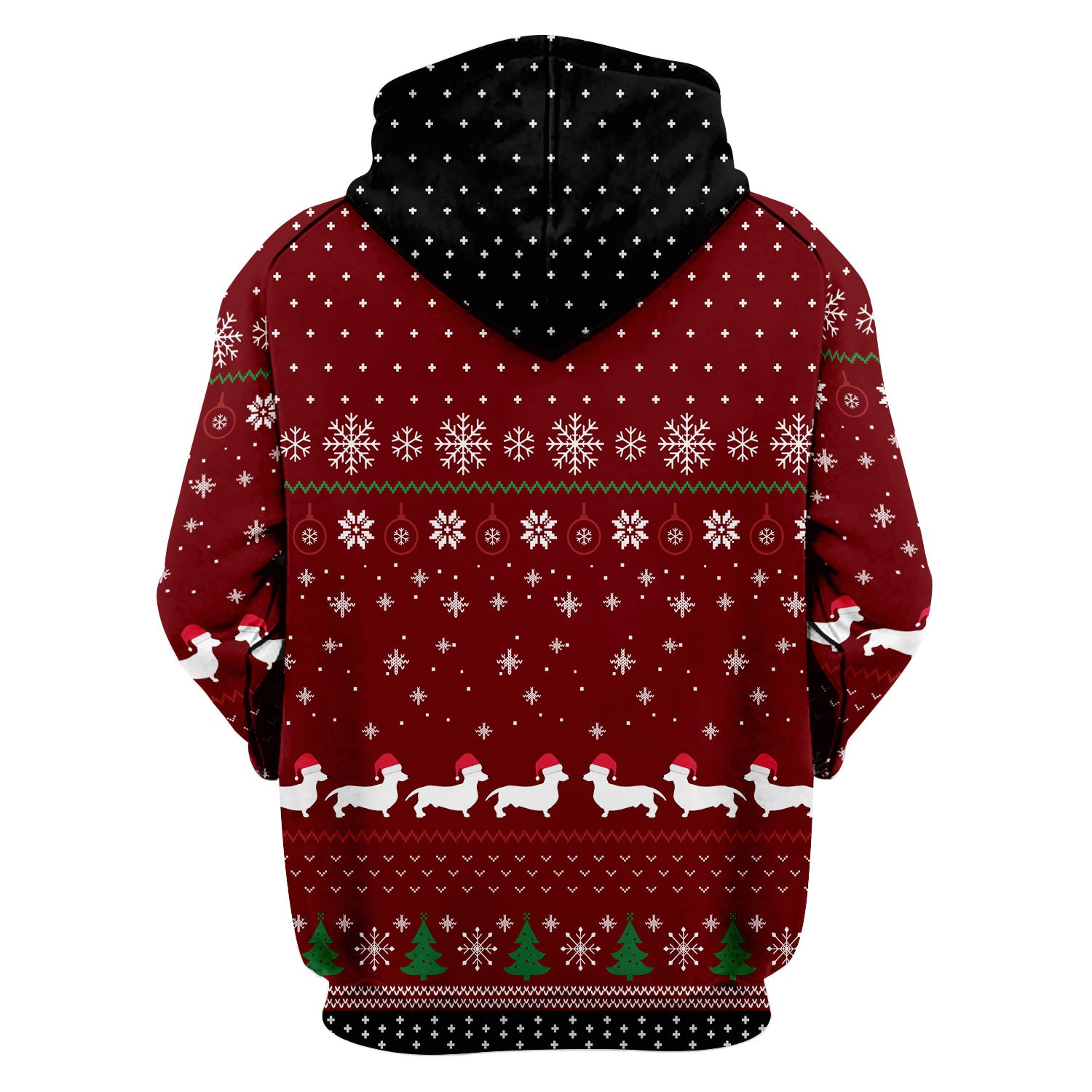 Dachshund Christmas Scrub Top - Funny Sausage Dog Nurse Shirt - Cute Holiday Scrubs for Women RN LPN CNA Gift