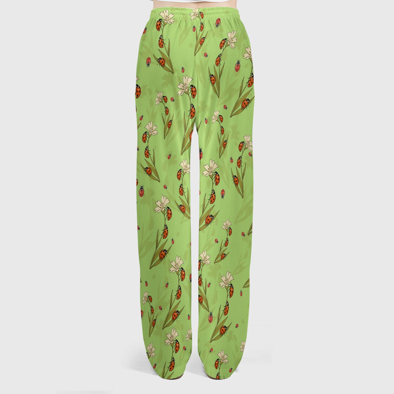 Fresh Daisy Ladybug Garden Pattern Scrub Set, Nurse Uniform Scrubs Set