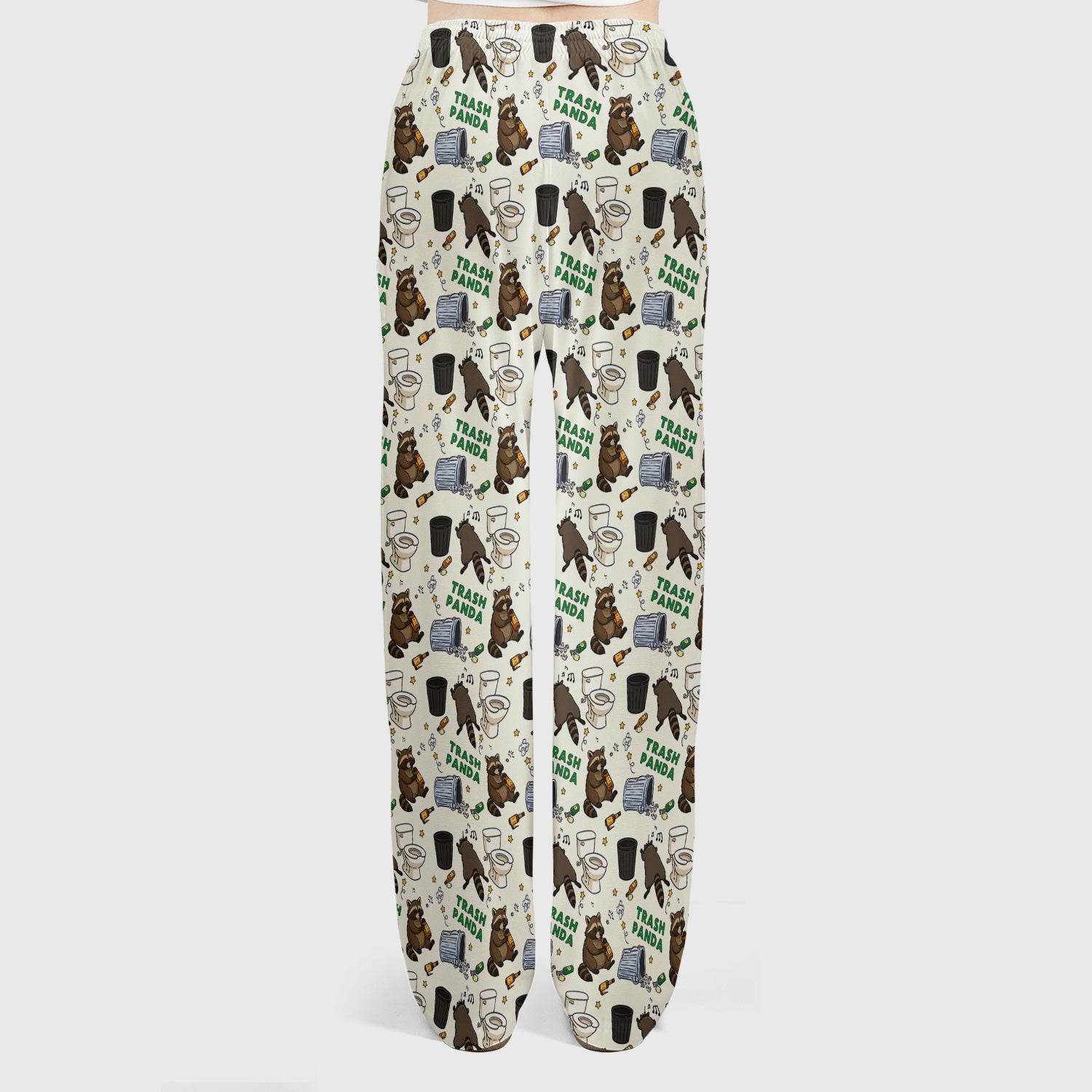 Funny Trash Panda Raccoon Scrub Set, Scrub Pants and V Neck Top