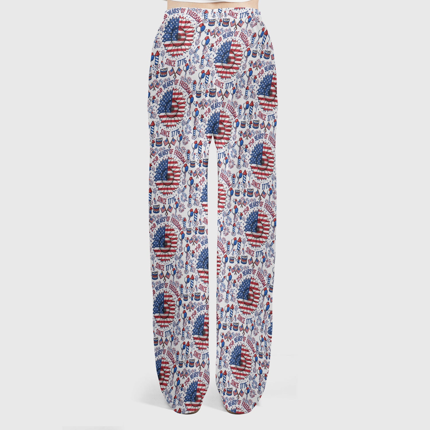 Festive Patriotic Sunflower American Flag Fireworks Pattern Scrub Set, Breathable Med Uniform