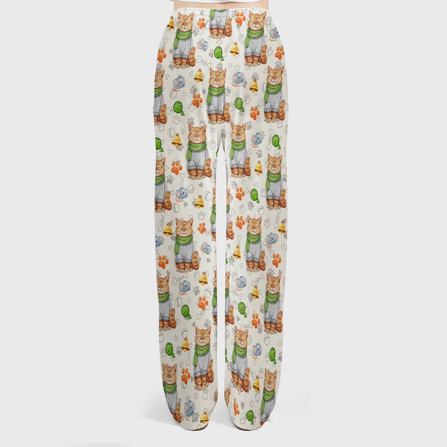 Adorable Cat Lover Nurse Scrub Set, Cute Cat Medical Pattern Shirt, Breathable Fabrics Nursing Uniform
