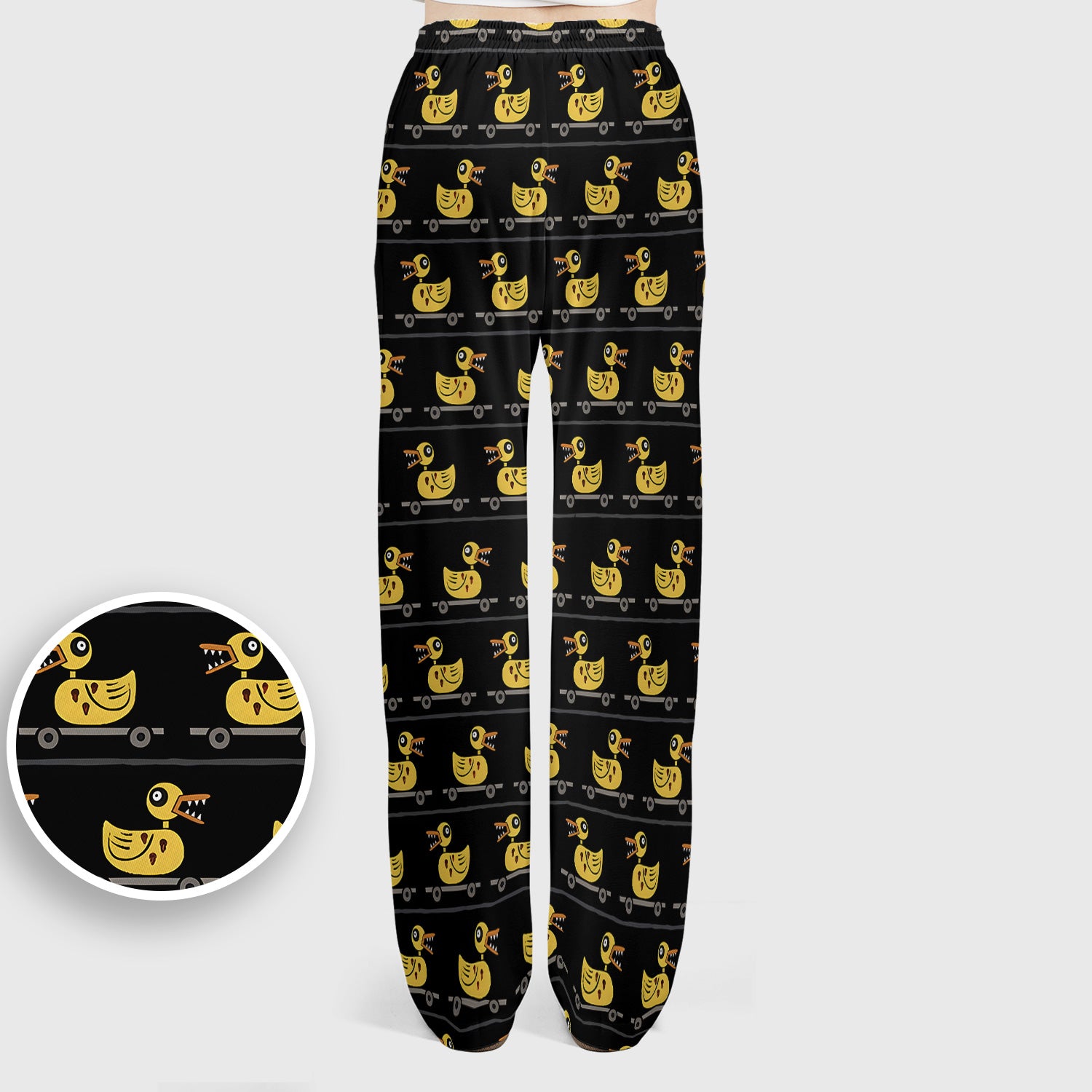 Spooky Rubber Duck Scrub Set, Cute Creepy Halloween Nursing Uniform