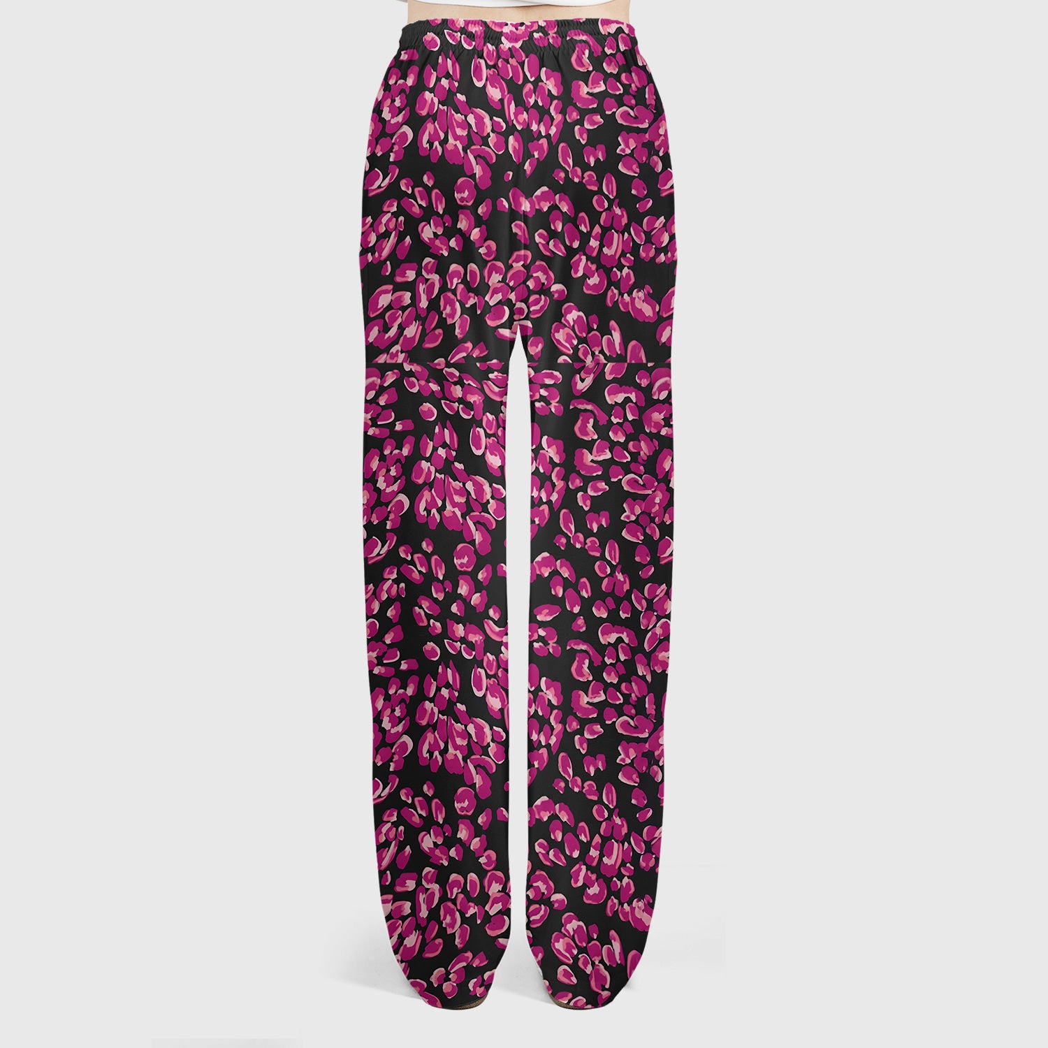 Falling Pink Rose Petals All Over Print Scrub Set, Breathable Med Uniform