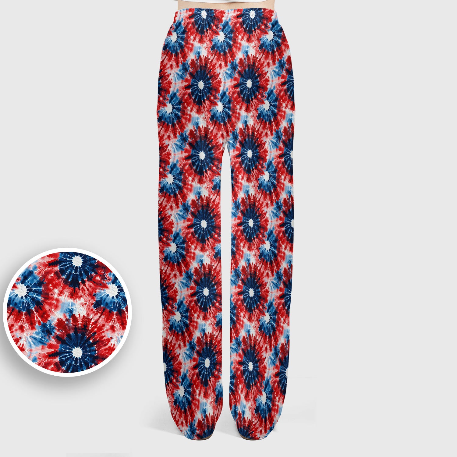Festive Nurse Tie Dye Firework Burst Pattern Scrub Set, Scrub Pants and V Neck Top