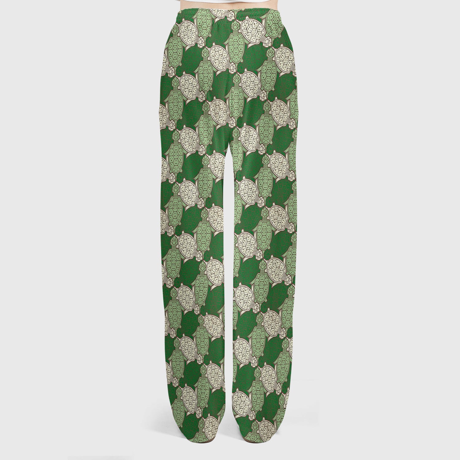 Green Sea Turtle Shell Pattern Scrub Set, Scrub Pants and V Neck Top