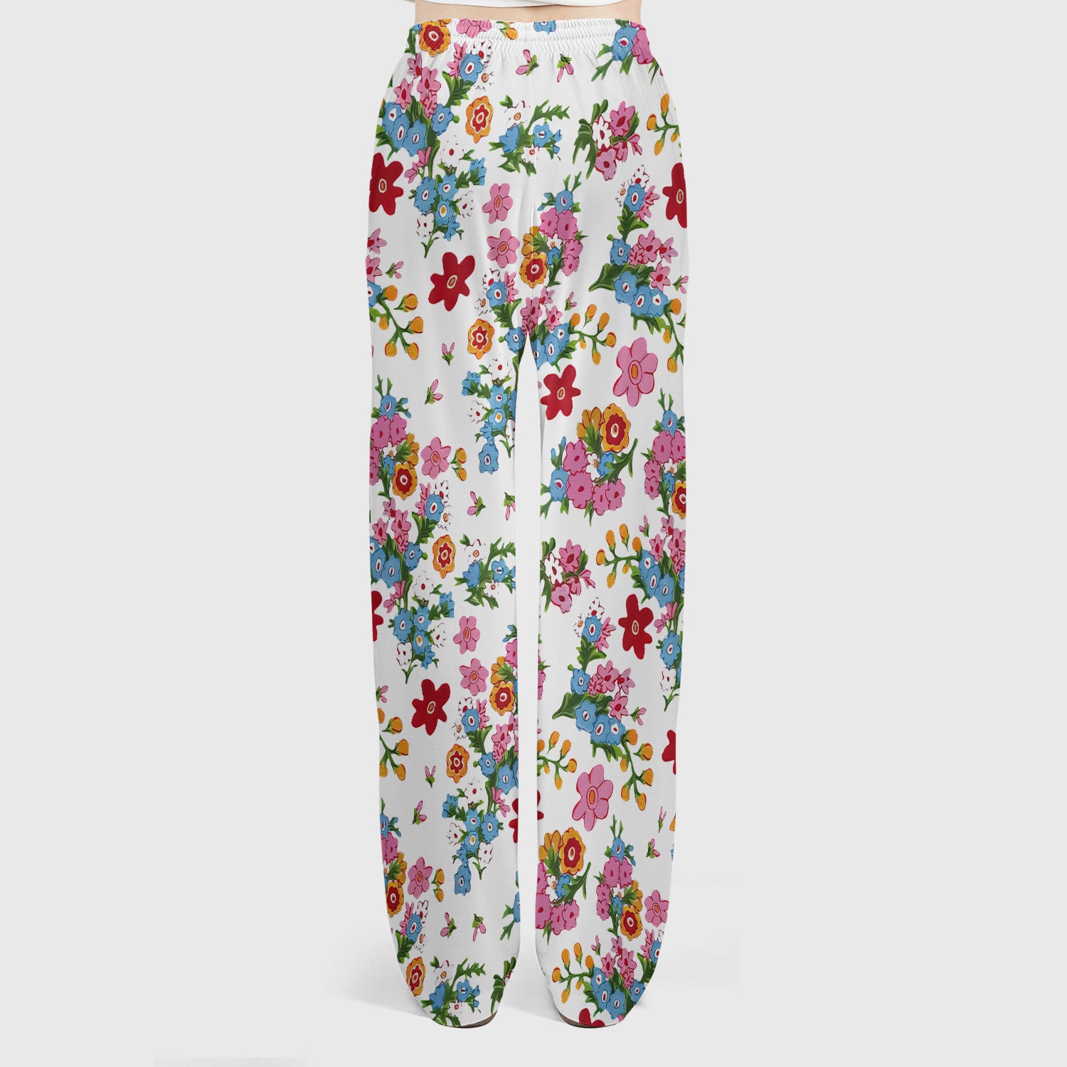 Charming Vintage Floral Bouquet Pattern Scrub Set, Nurse Uniform Scrubs Set