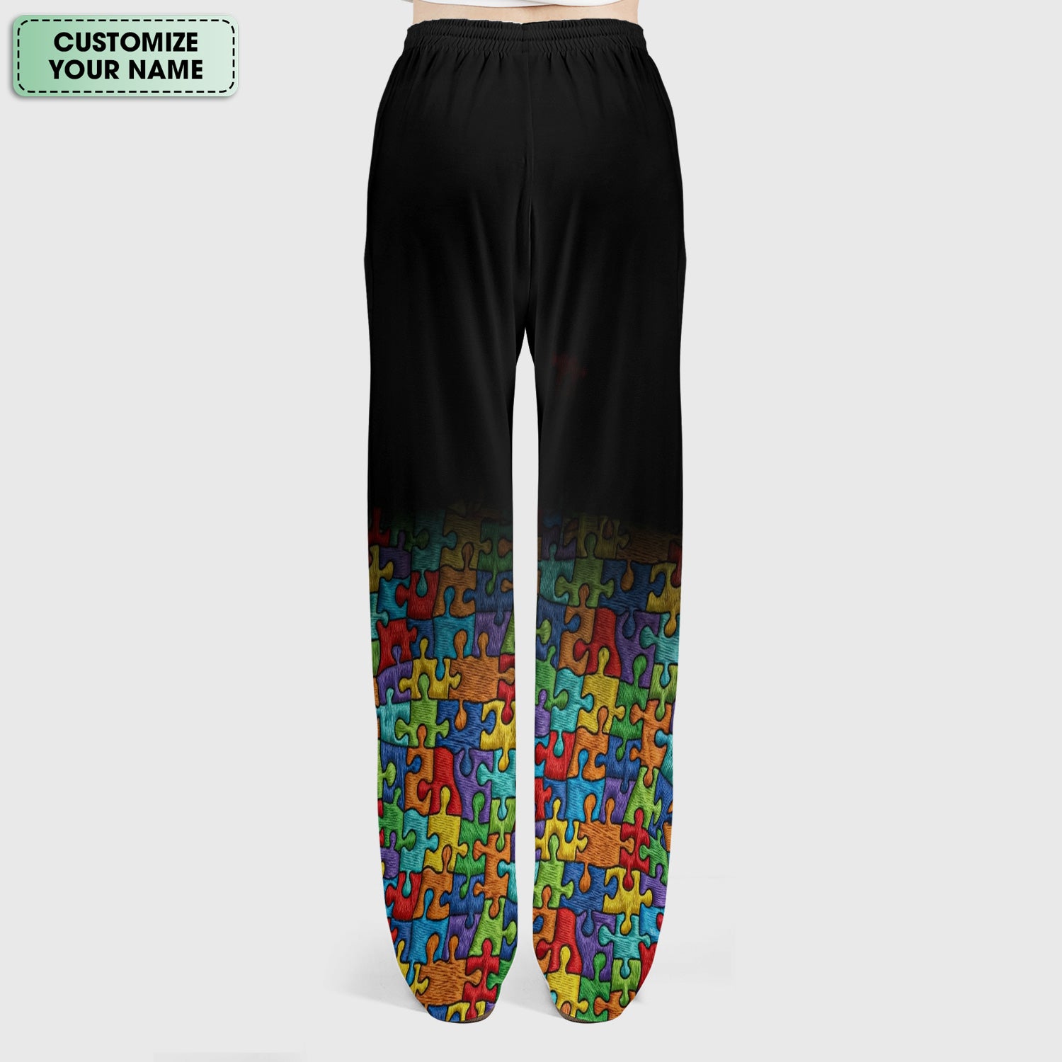 Personalized Autism Puzzle One Day At A Time Scrub Set, Scrub Pants and V Neck Top