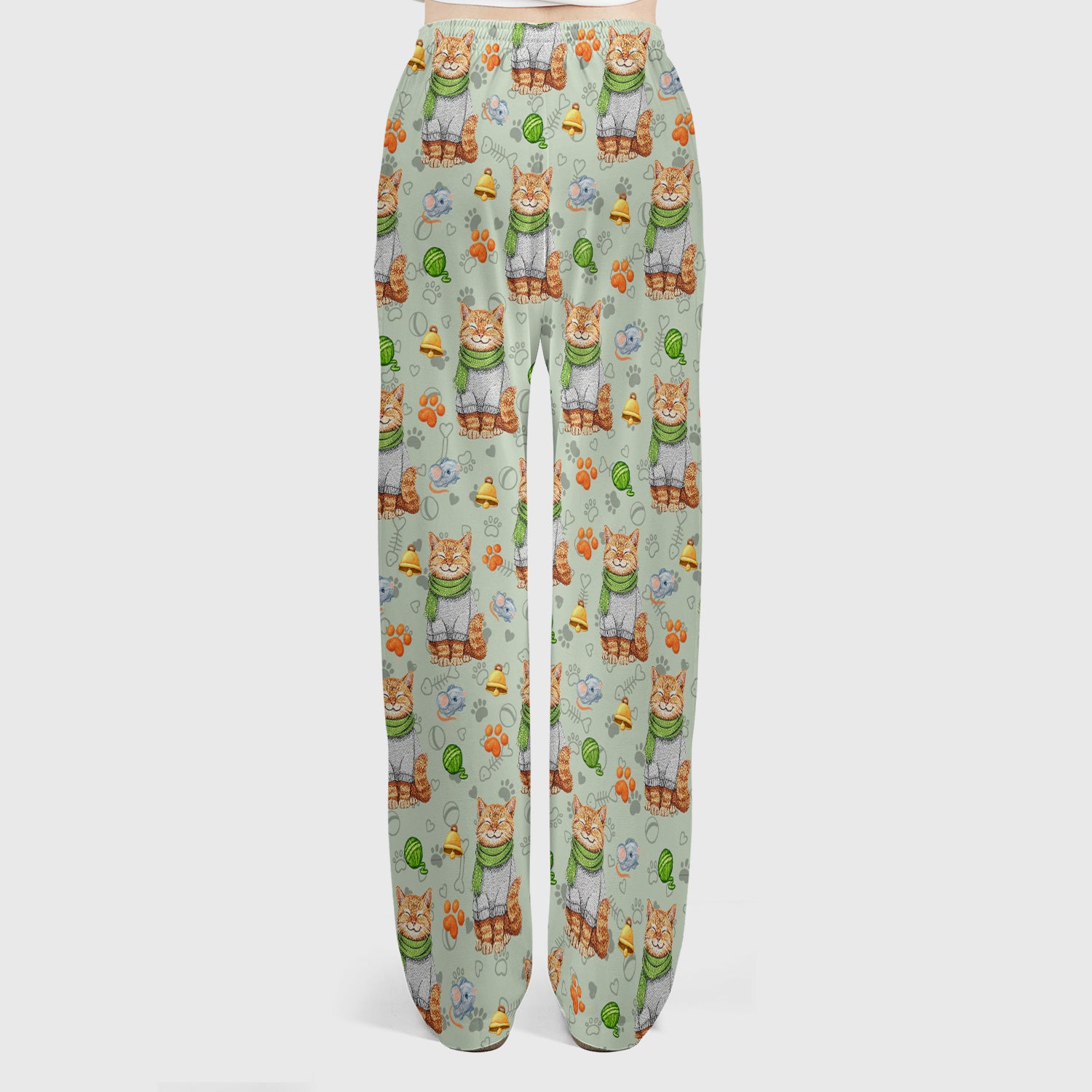 Adorable Cat Lover Nurse Scrub Set, Cute Cat Medical Pattern Shirt, Breathable Fabrics Nursing Uniform