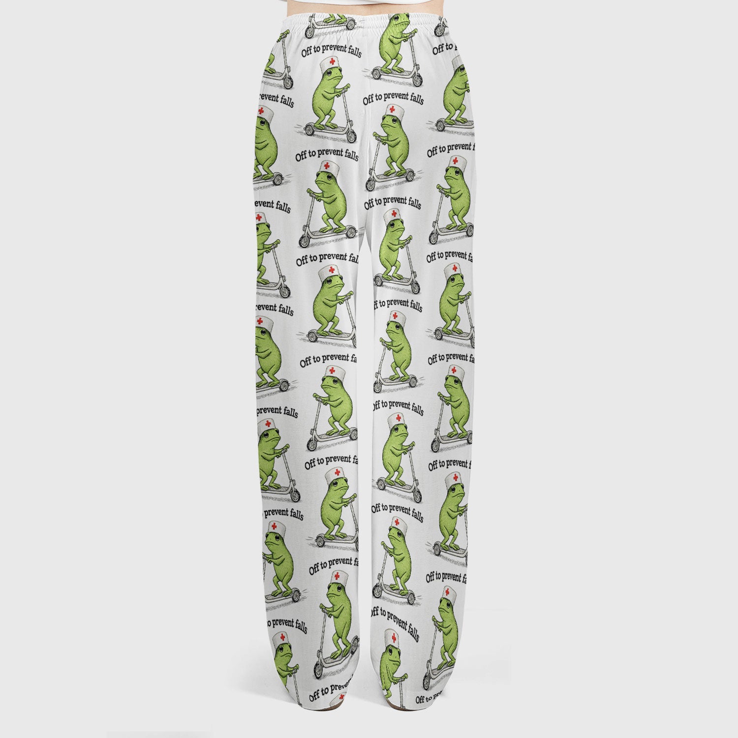 Funny Nurse Scrub Set, Off To Prevent Falls Nursing Shirt, Breathable Fabrics Nursing Uniform