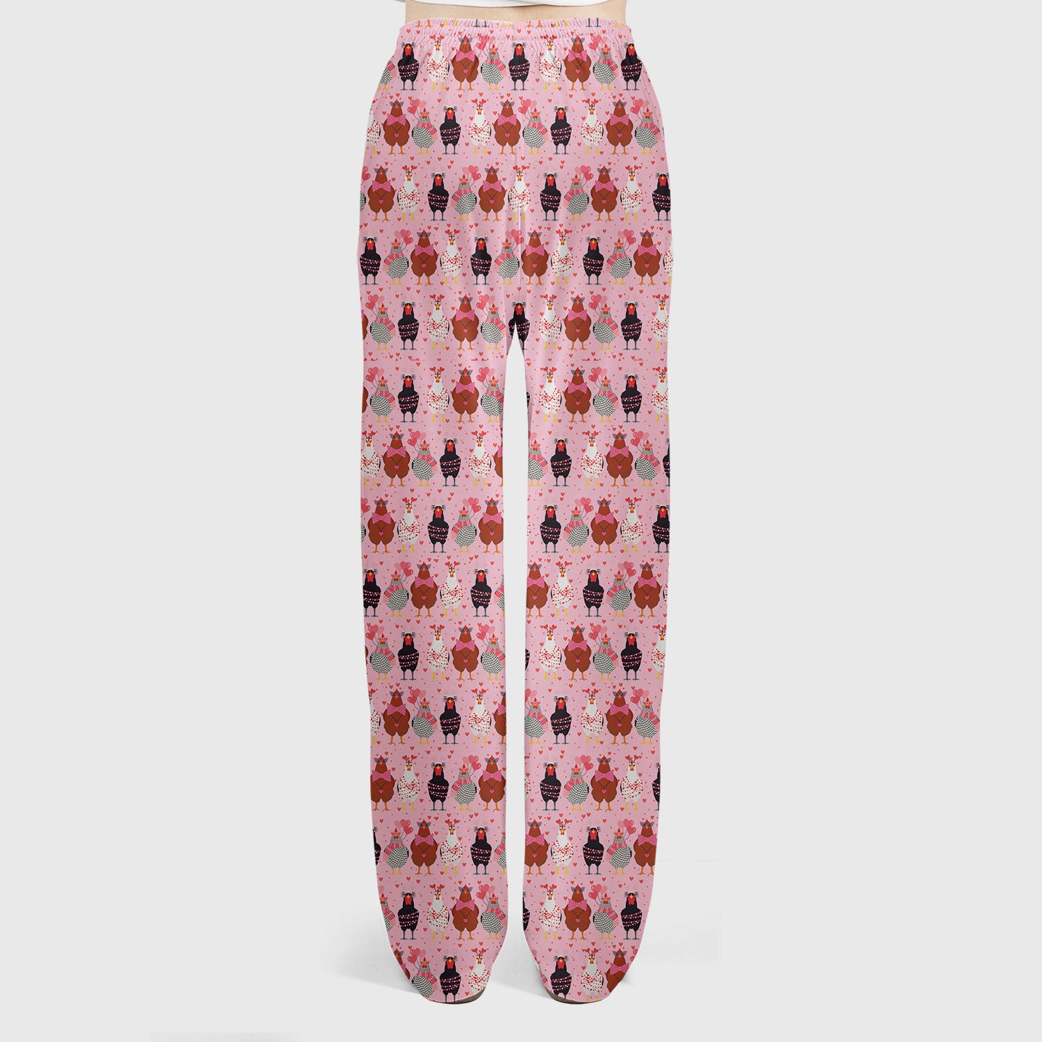 Funny Chicken Valentine Scrub Set, Chicken Pattern Scrub Shirt For Nursing, Valentine Gift For Nurse