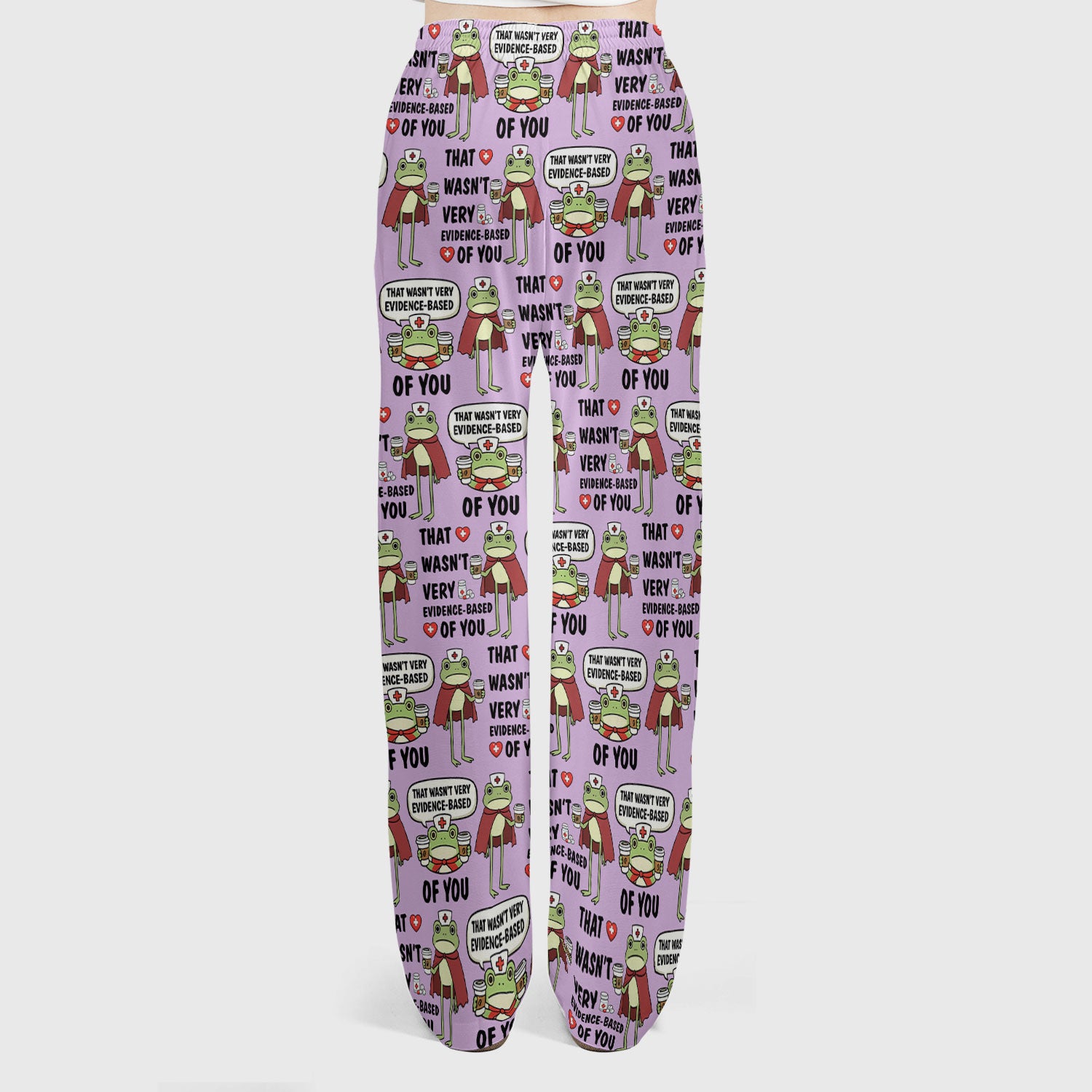 Funny Frog Nurse Quote Medical Pattern, Women's Scrub Set