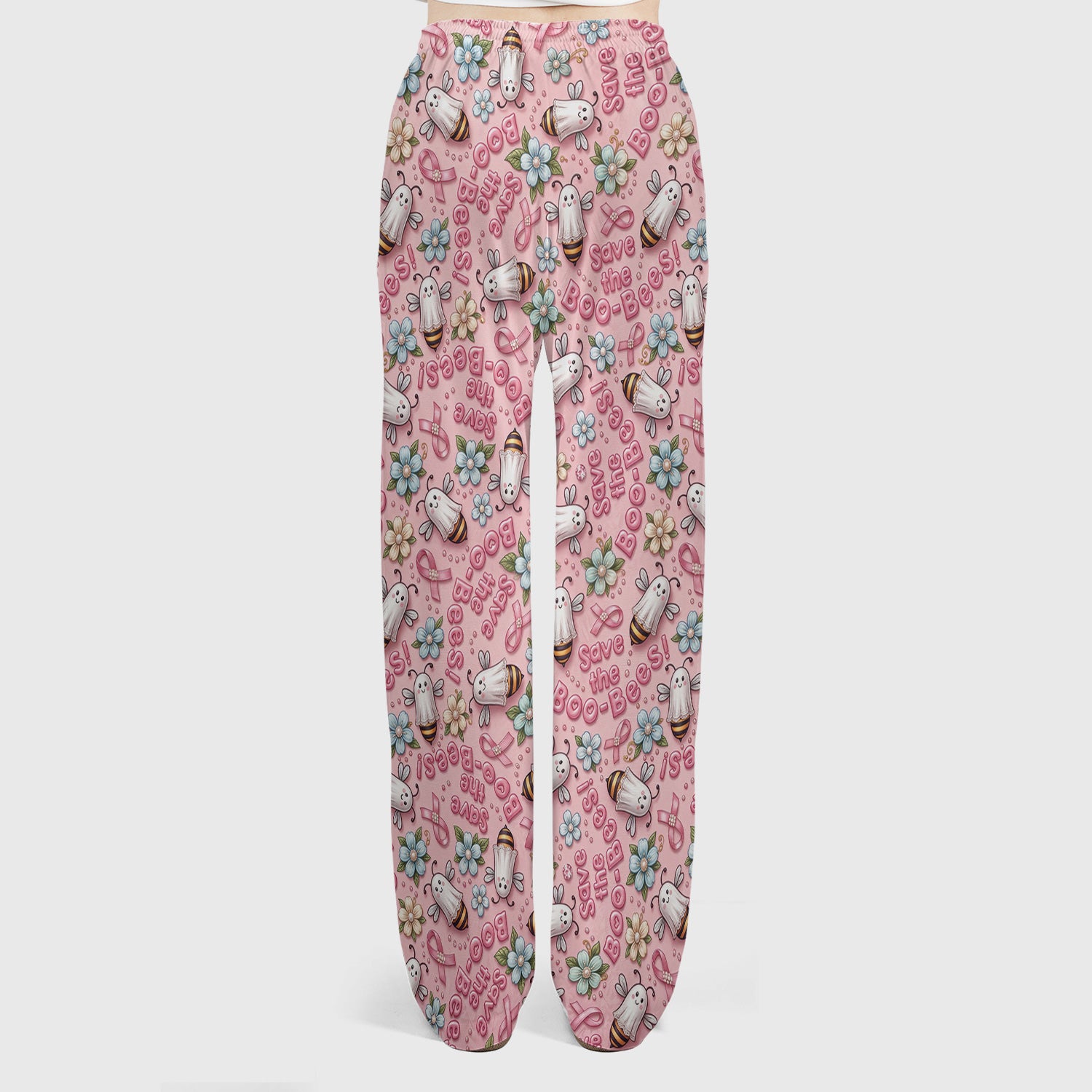 Save The Boo-Bees with Ribbon Scrub Set, Scrub Pants and V Neck Top