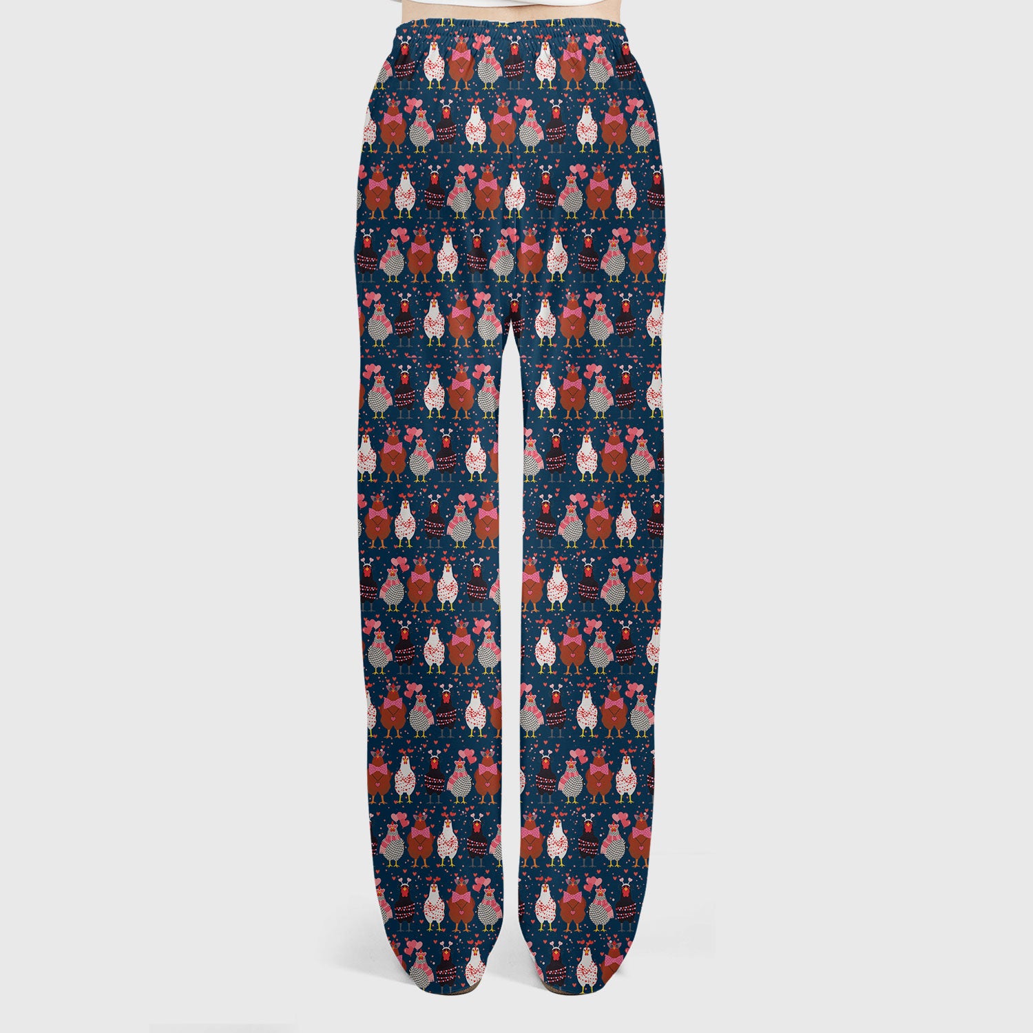 Funny Chicken Valentine Scrub Set, Chicken Pattern Scrub Shirt For Nursing, Valentine Gift For Nurse