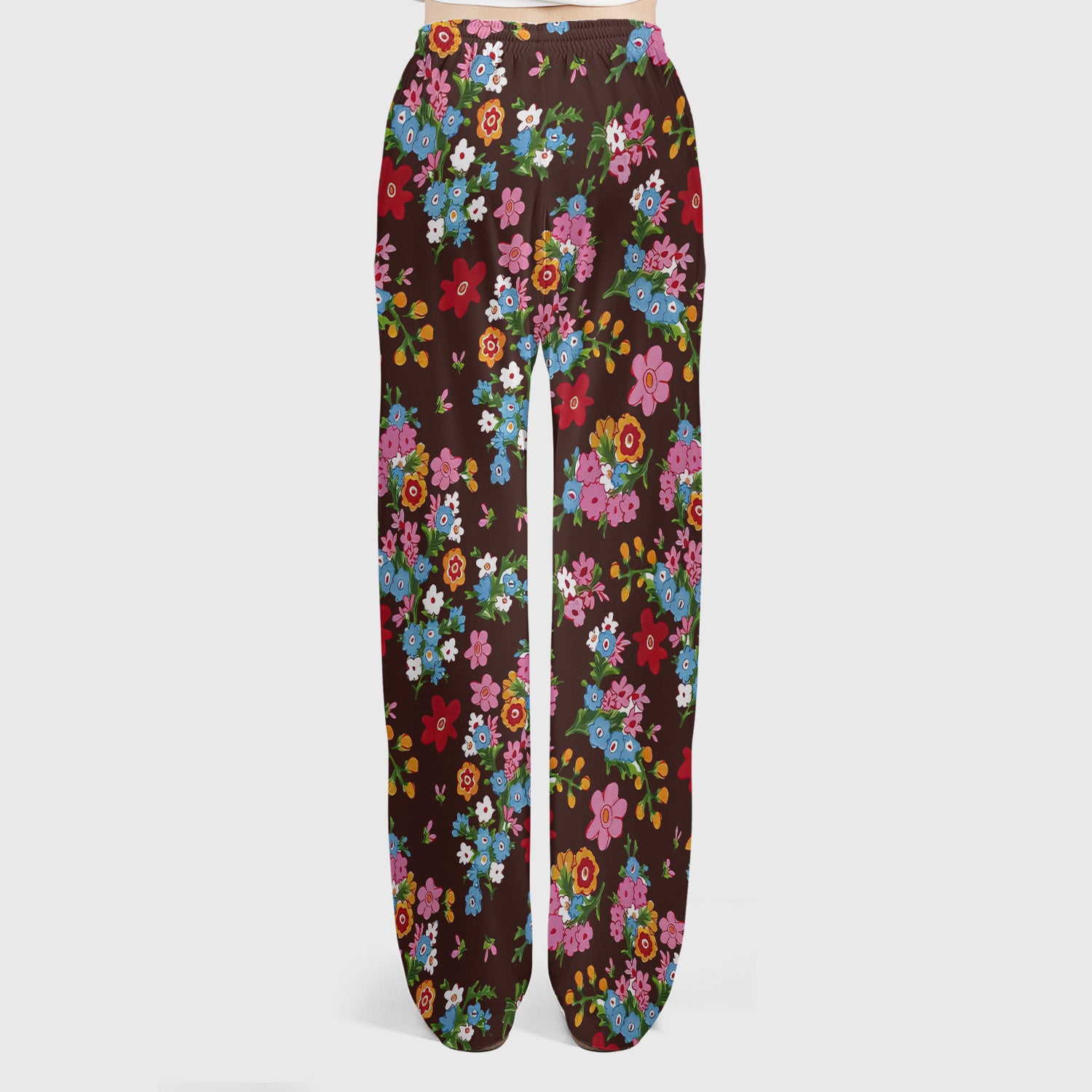 Charming Vintage Floral Bouquet Pattern Scrub Set, Nurse Uniform Scrubs Set