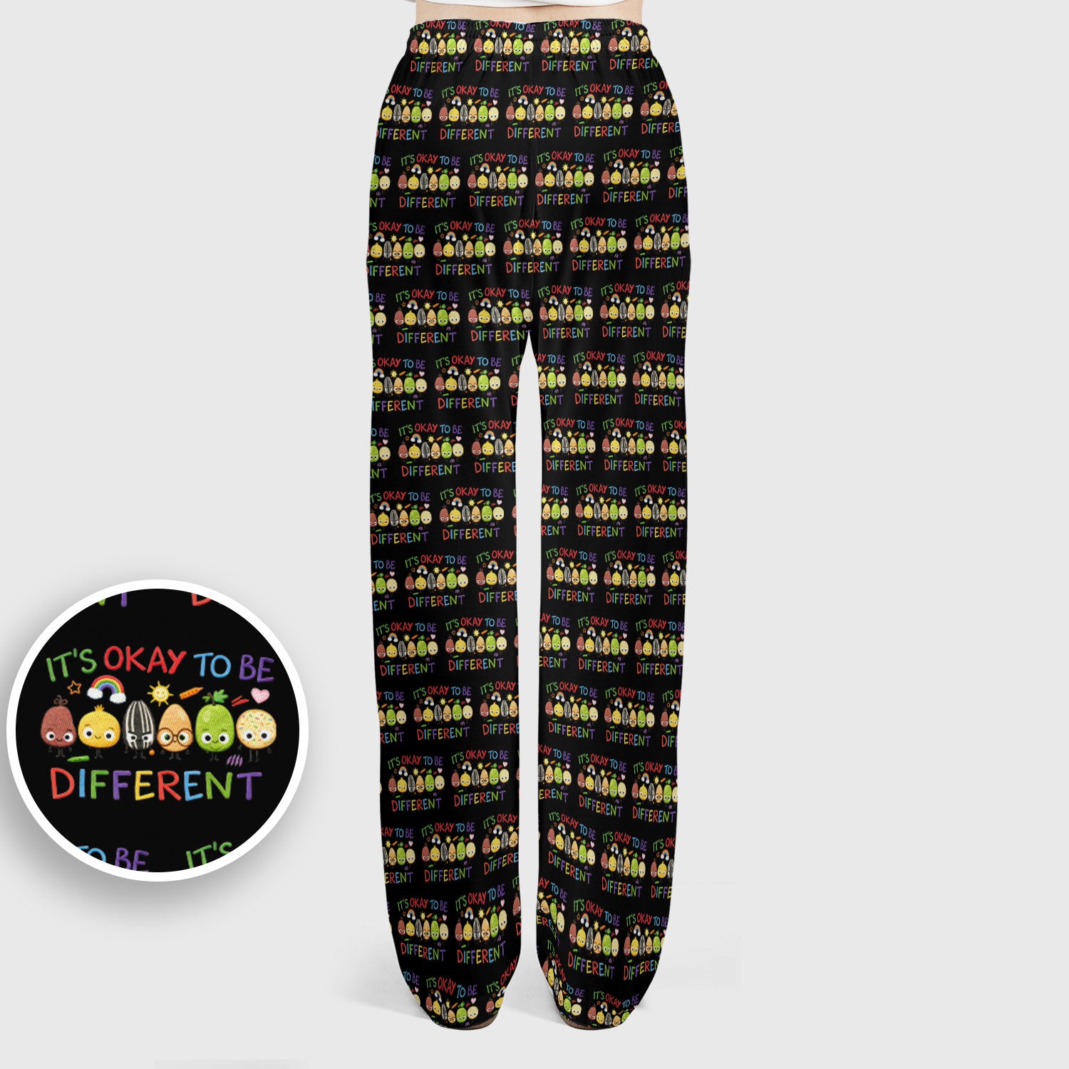 Autism Awareness Nurse Scrub Set, It’s Okay To Be Different Pattern Nurses Shirt, Comfortable Uniform Scrubs For Nursing
