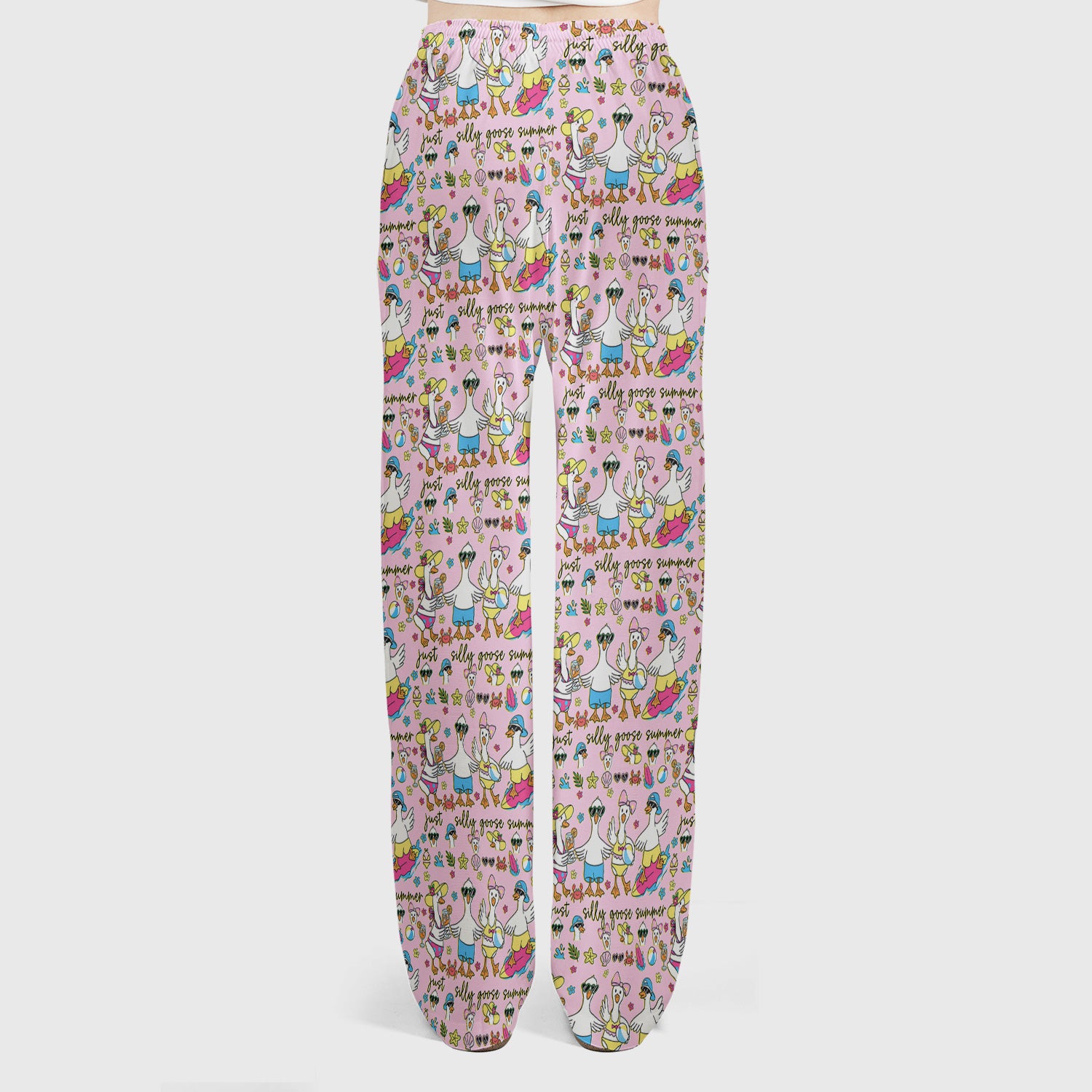 Silly Goose Summer Pattern Scrub Top, Breathable Fabrics Nursing Uniform