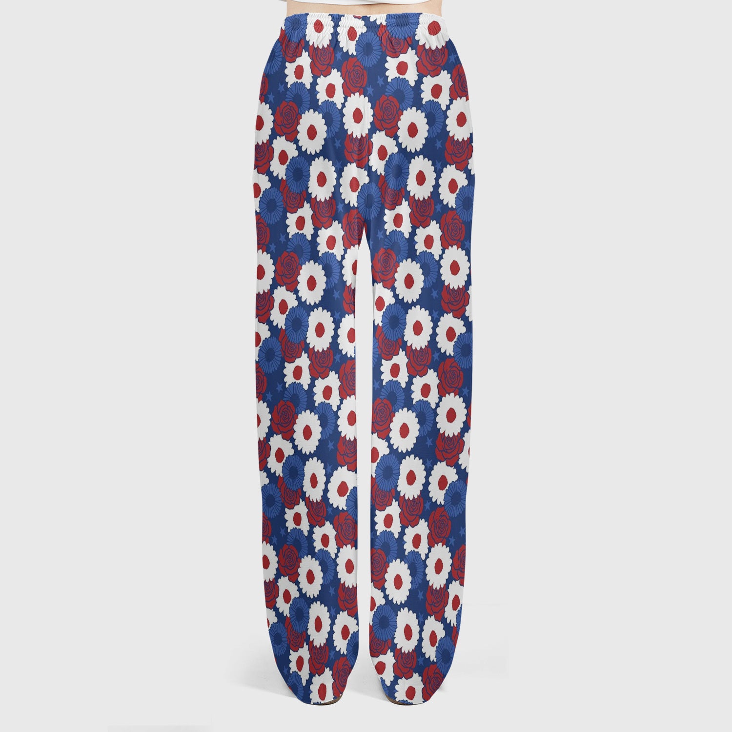 Daisy Rose Floral Pattern Scrub Set, Scrub Pants and V Neck Top