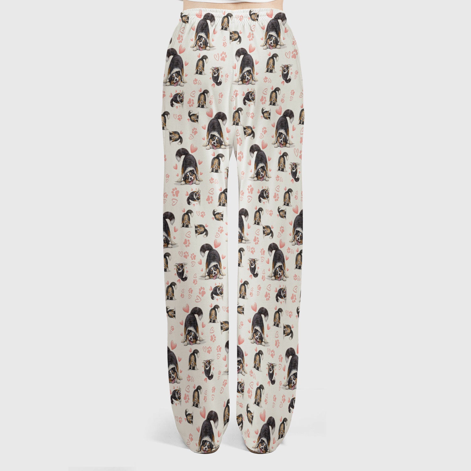 Playful Dog Heart Medical Print Scrub Set, Breathable Med Uniform