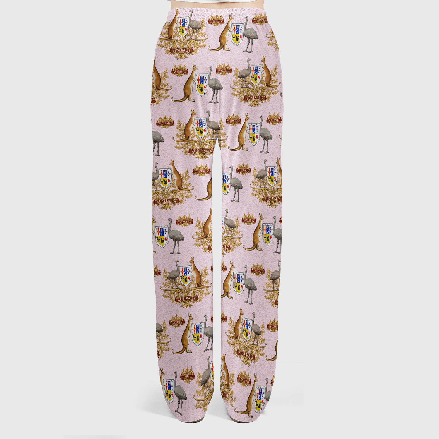 Australian National Crest Kangaroo Emu Scrub Set, Women's Scrub Sets