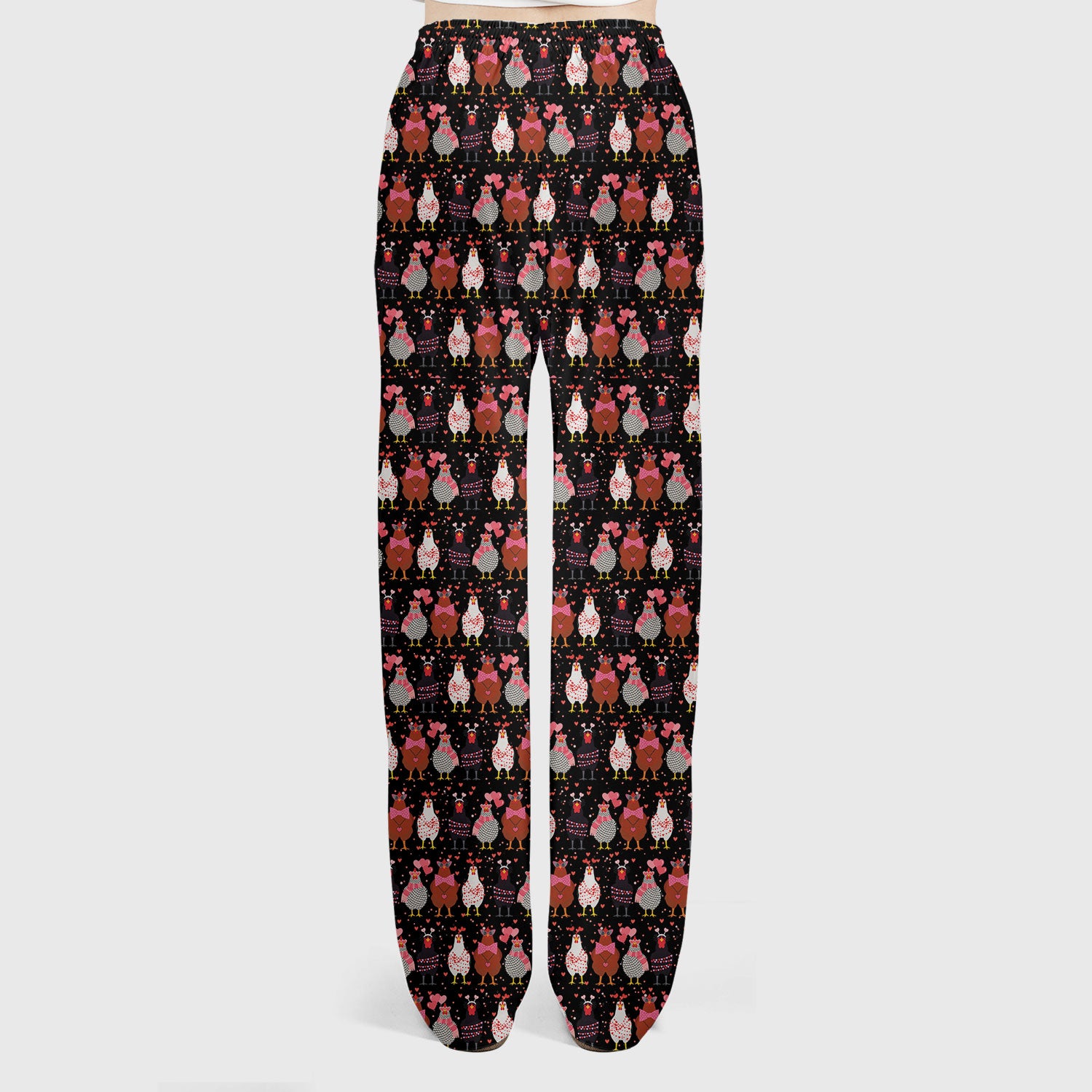 Funny Chicken Valentine Scrub Set, Chicken Pattern Scrub Shirt For Nursing, Valentine Gift For Nurse