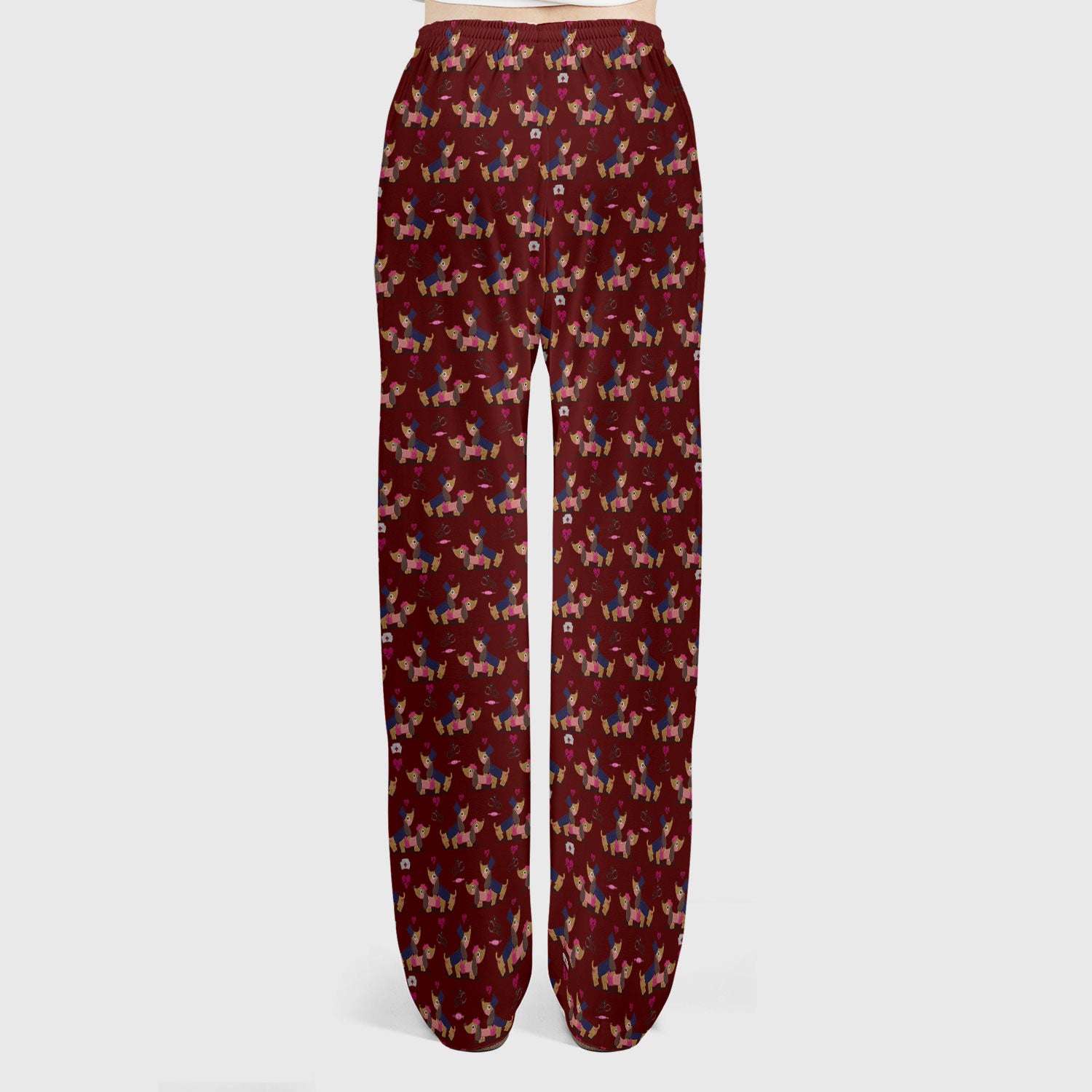 Valentine Dachshund Couple Scrub Set - Funny Nursing Gift for Women