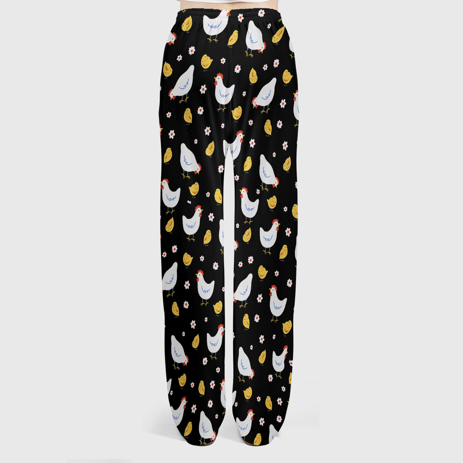 Chicken And Cute Chicks Pattern Scrubs Sets, Scrub Pants and V Neck Top