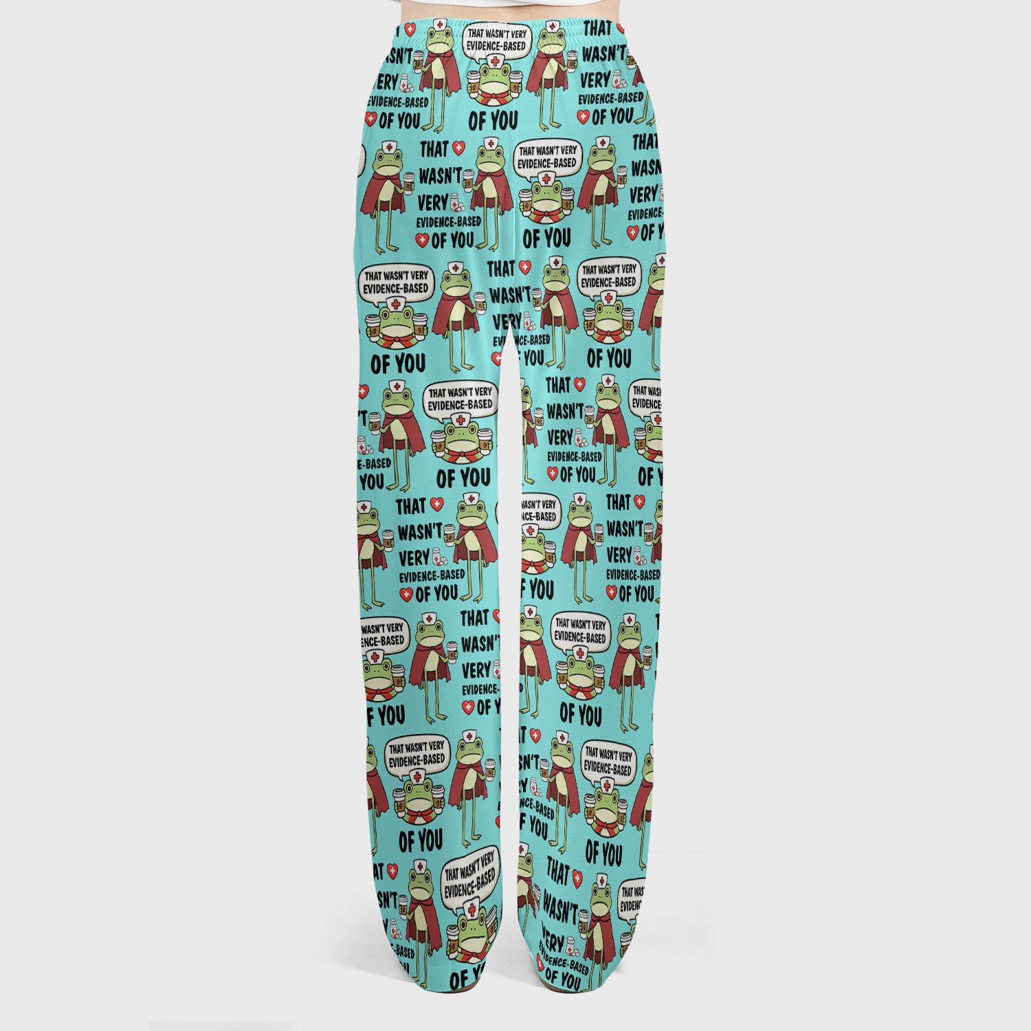 Funny Frog Nurse Quote Medical Pattern, Women's Scrub Set