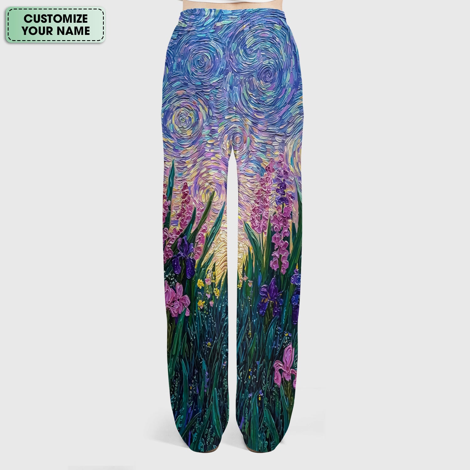 Cat Under Starry Sky Pattern Scrub Set, Scrub Pants and V Neck Top