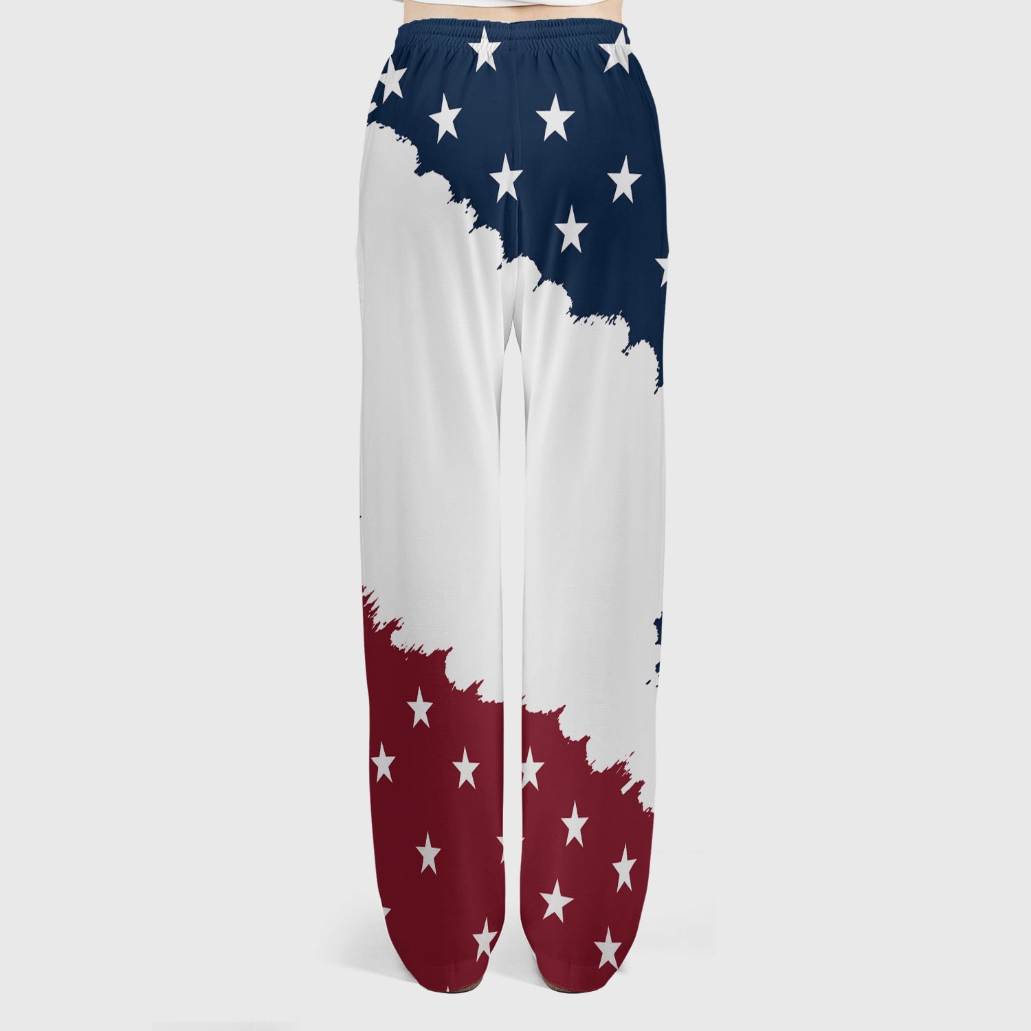 We Be People Flag Pattern Scrub Set, Scrub Pants and V Neck Top