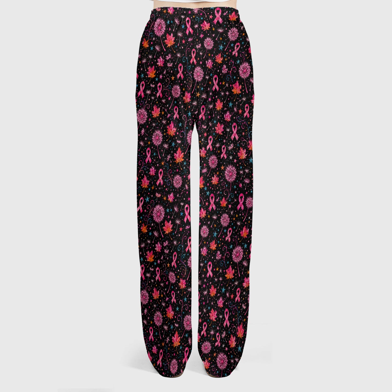 Meaningful Breast Cancer Awareness Skeleton Scrub Set, Scrub Pants and V Neck Top