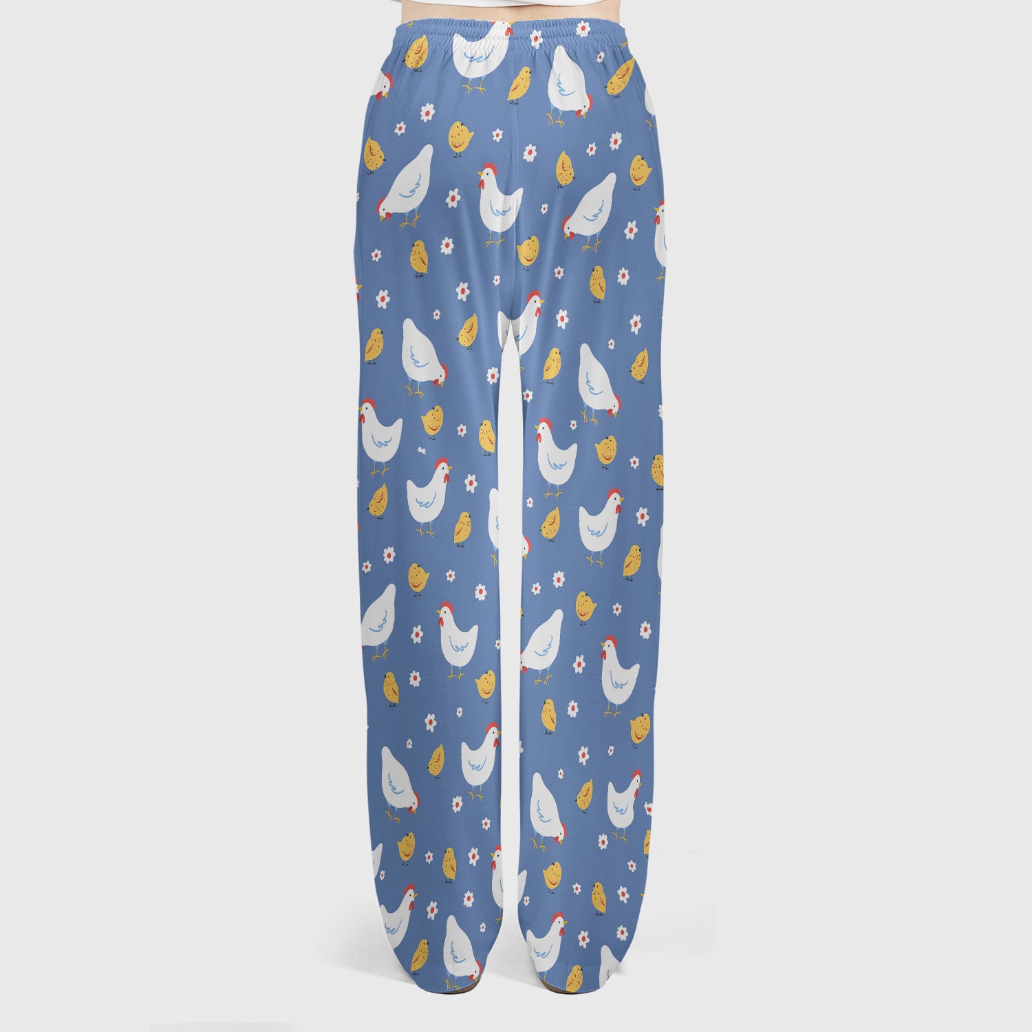 Chicken And Cute Chicks Pattern Scrubs Sets, Scrub Pants and V Neck Top