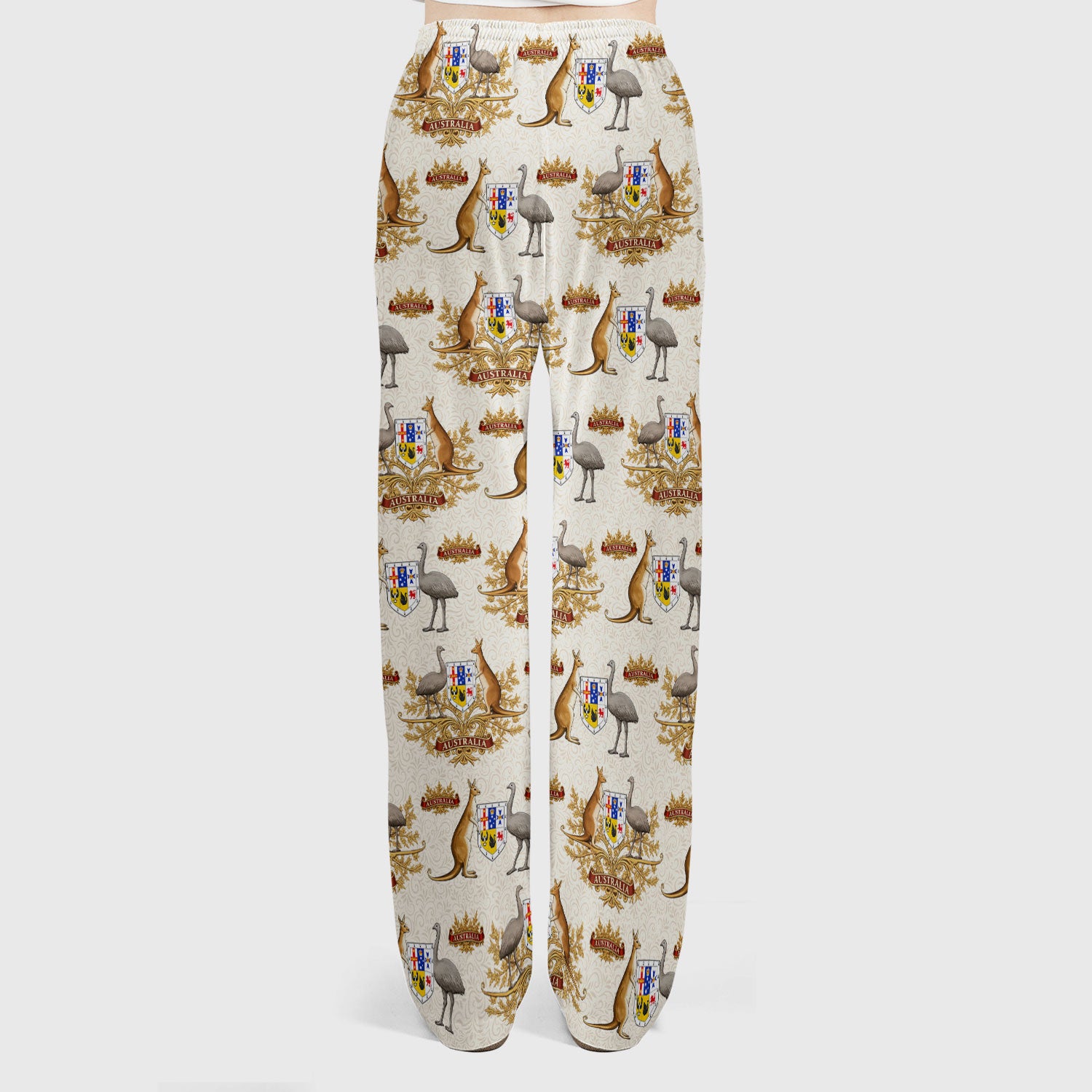 Australian National Crest Kangaroo Emu Scrub Set, Women's Scrub Sets