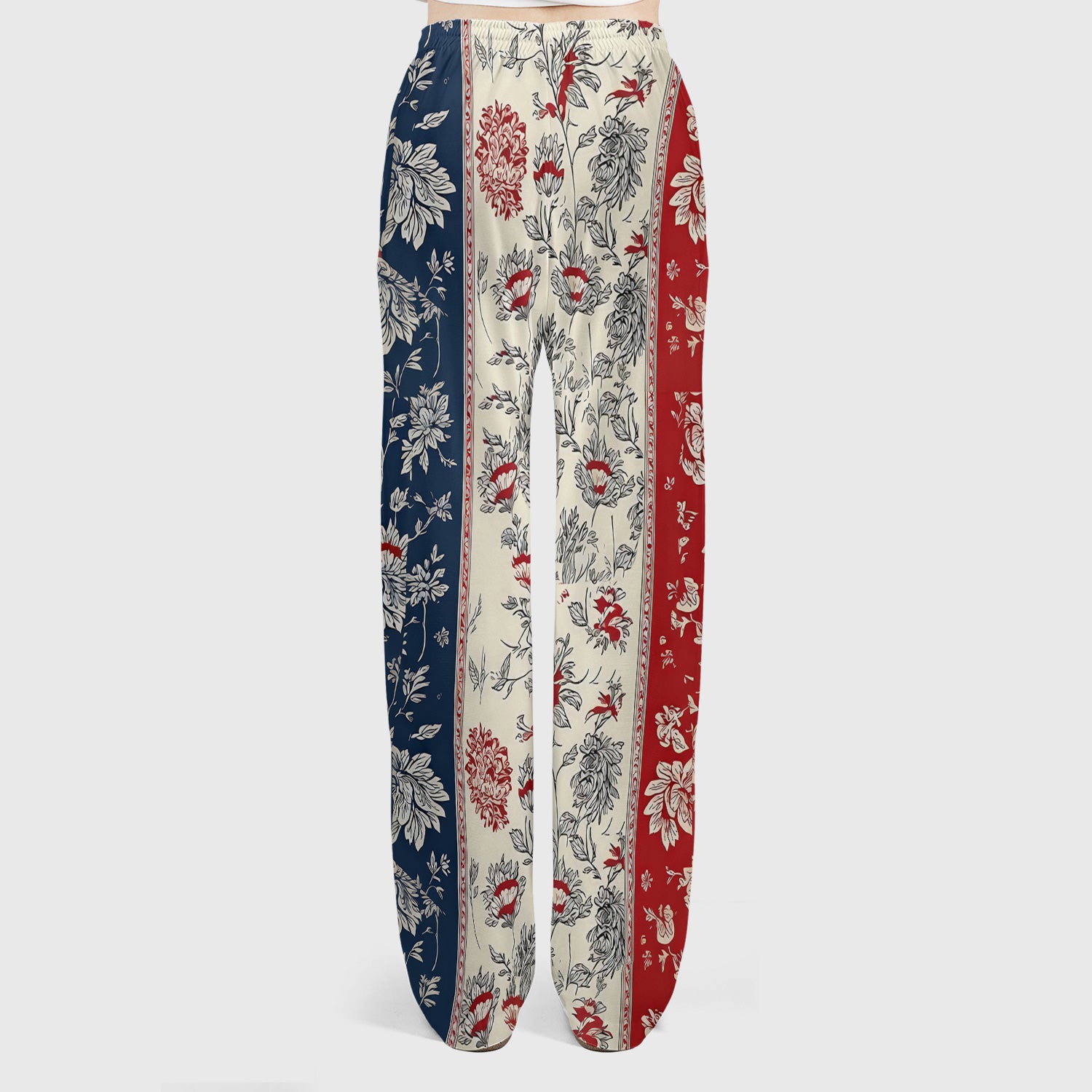 Patriotic Nurse Flag Patchwork Pattern Scrub Set, Scrub Pants and V Neck Top