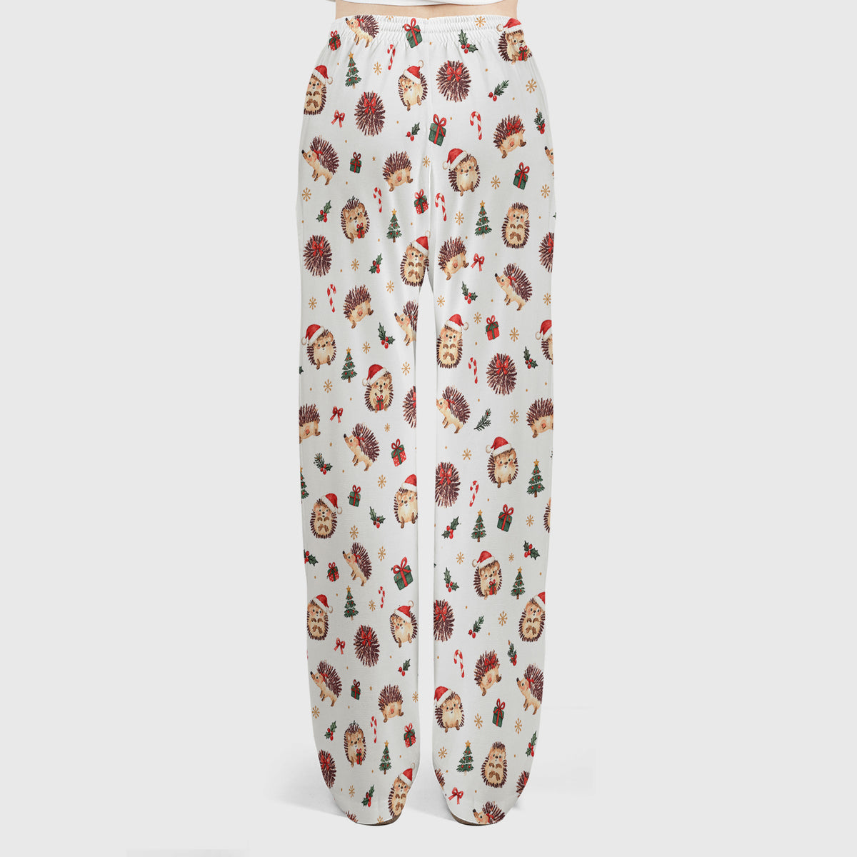 Christmas Hedgehogs And Gifts Scrub Set, Scrub Pants and V Neck Top