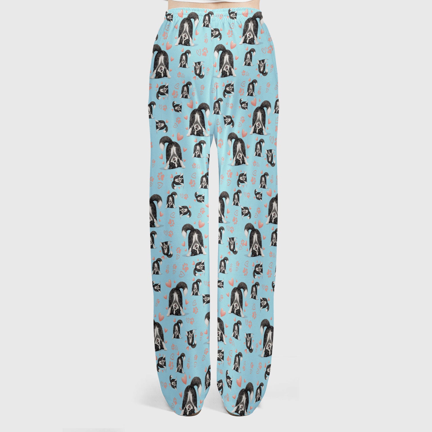 Cute Puppy Heart Medical Pattern Scrub Uniform, Women's Scrub Sets