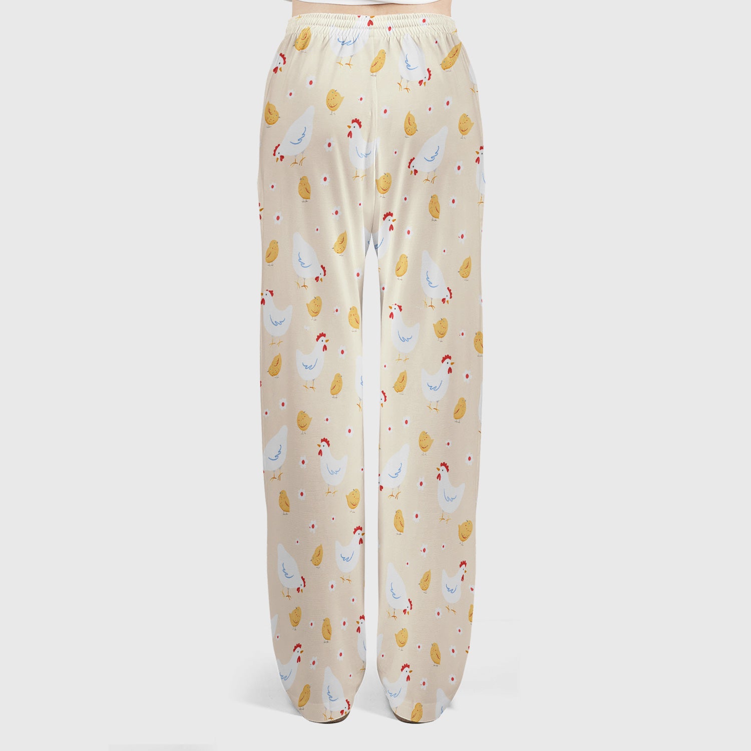 Chicken And Cute Chicks Pattern Scrubs Sets, Scrub Pants and V Neck Top