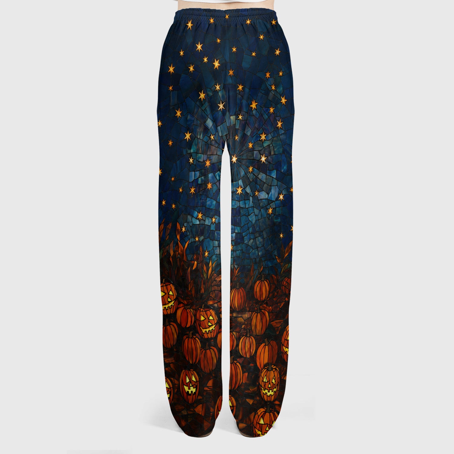Halloween Skeleton Pumpkin Patch Scrub Set, Scrub Pants and V Neck Top