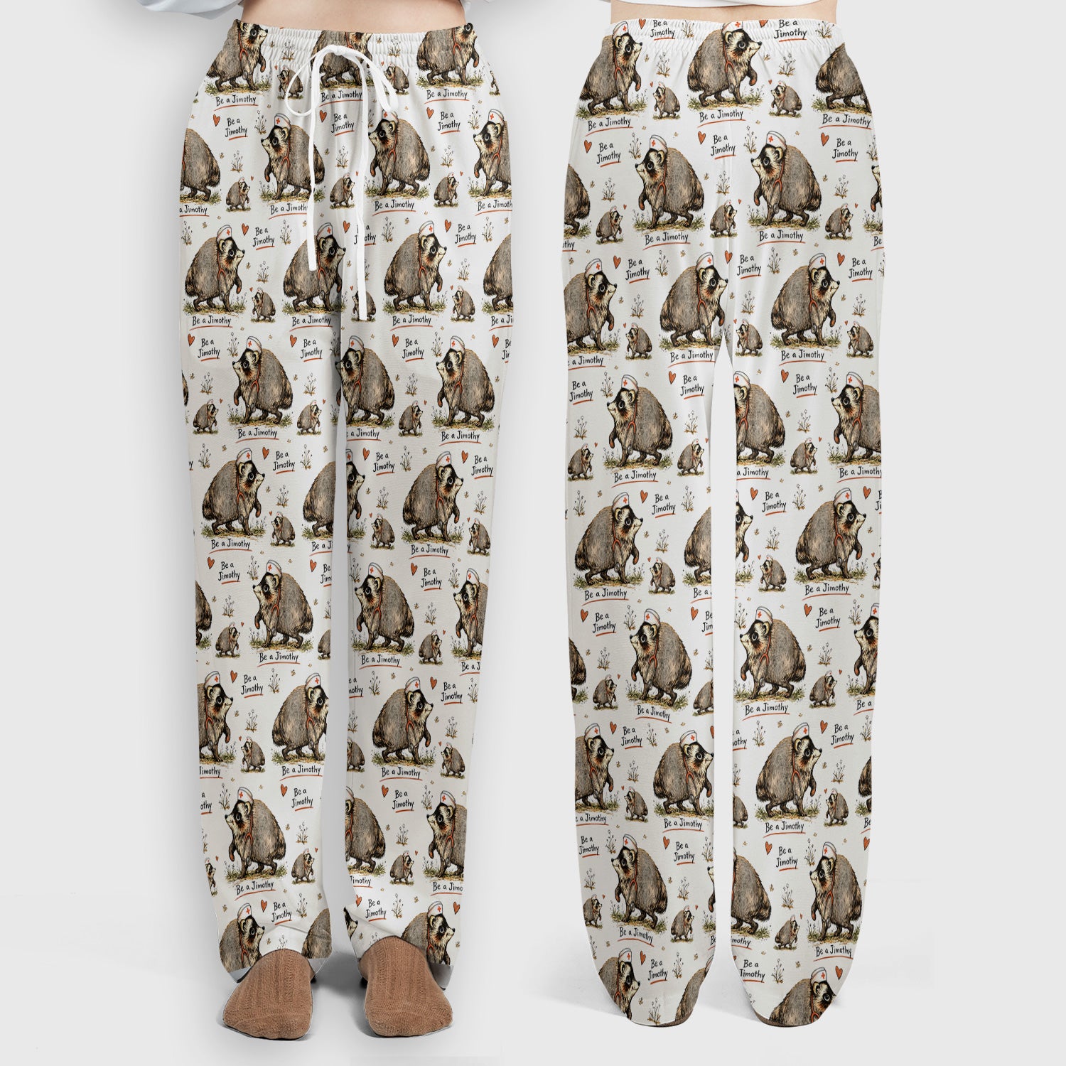 Funny Be A Jimothy Opossum Nurse Scrub Set, Scrub Pants and V Neck Top