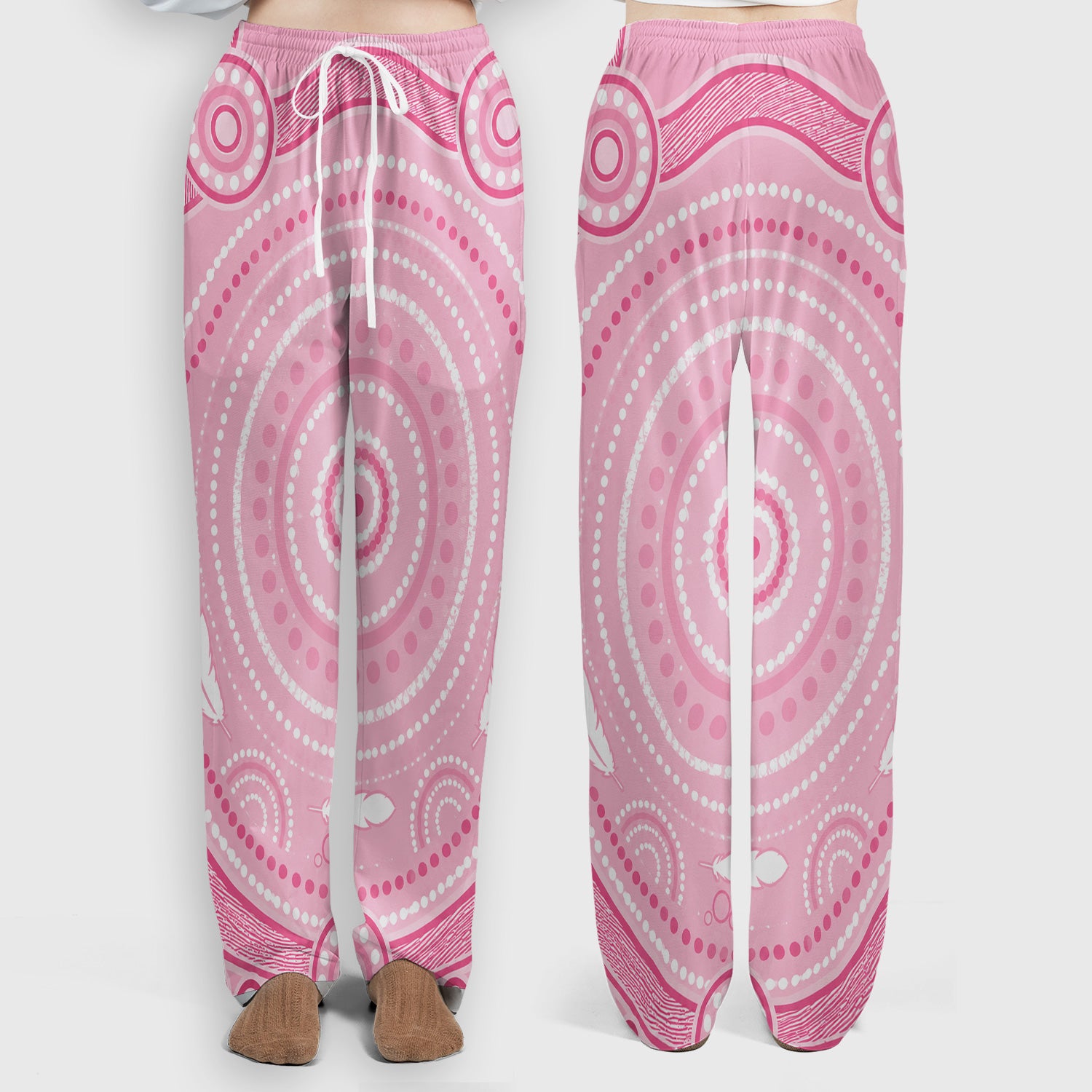 Pink Nurse Bow Stethoscope Pattern Scrub Set, Scrub Pants and V Neck Top