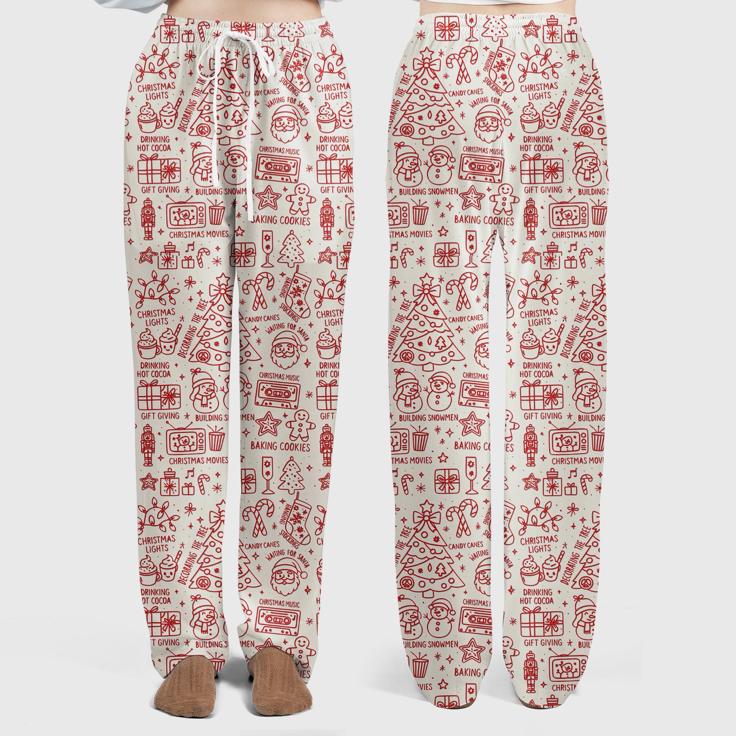 Christmas Pattern Scrub Set, Holiday Baking Cookies Nurse Shirt, Cute Medical Uniform Gift for RN, LPN, Healthcare Worker