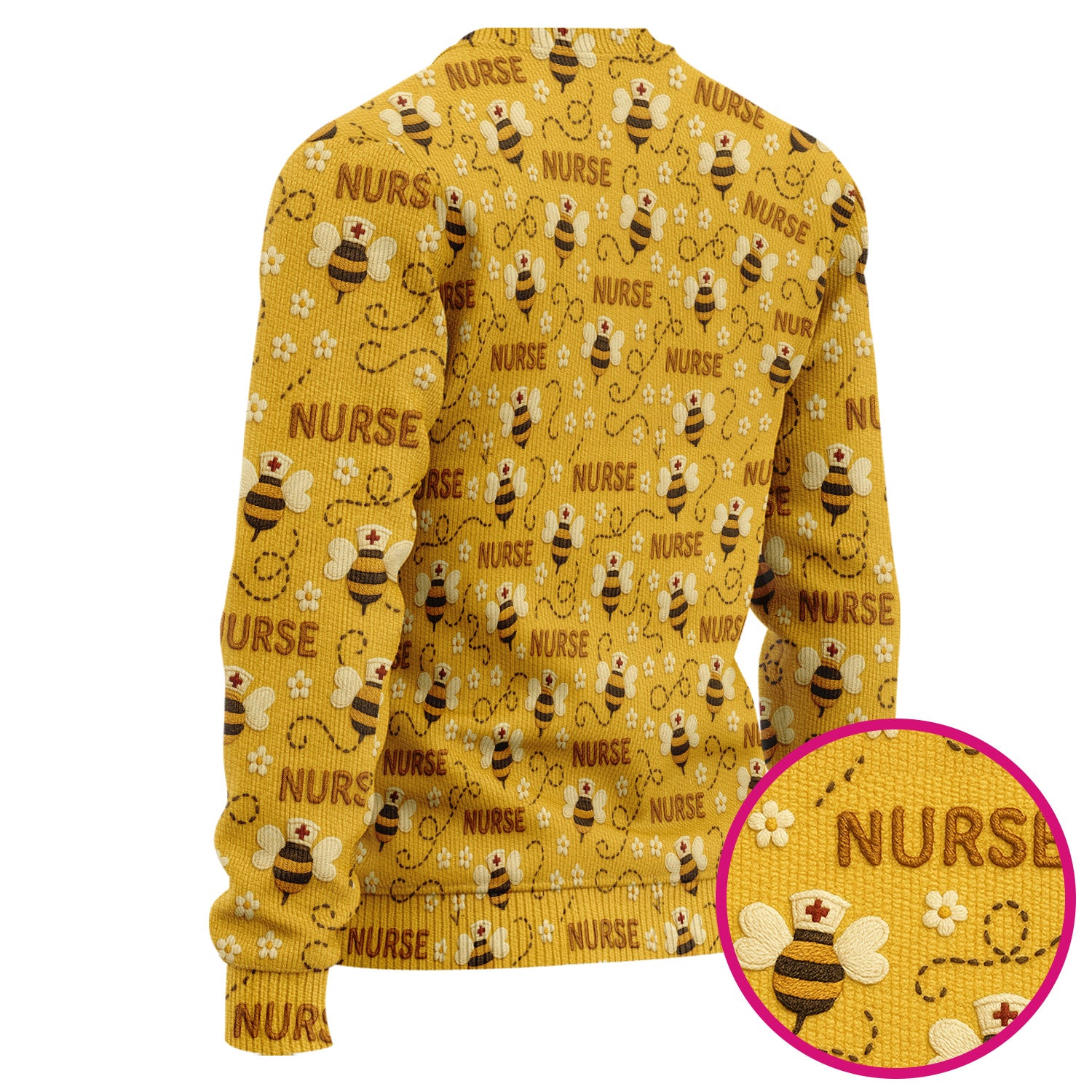 Honey Bee Nurse Scrub Set – Cute Bumblebee Medical Pattern – Cheerful Uniform for Nurses, Vets and Healthcare Workers