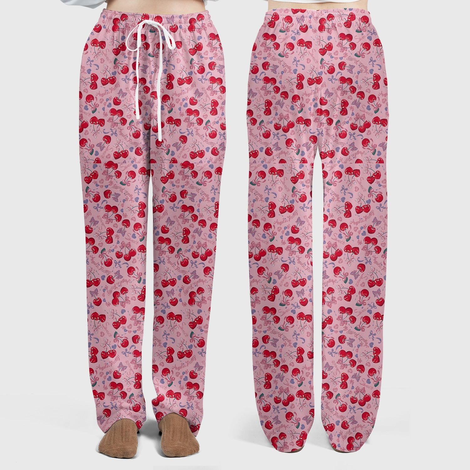 Cherry Blossom Scrub Set, Sweet Pink Nursing Uniform For Women