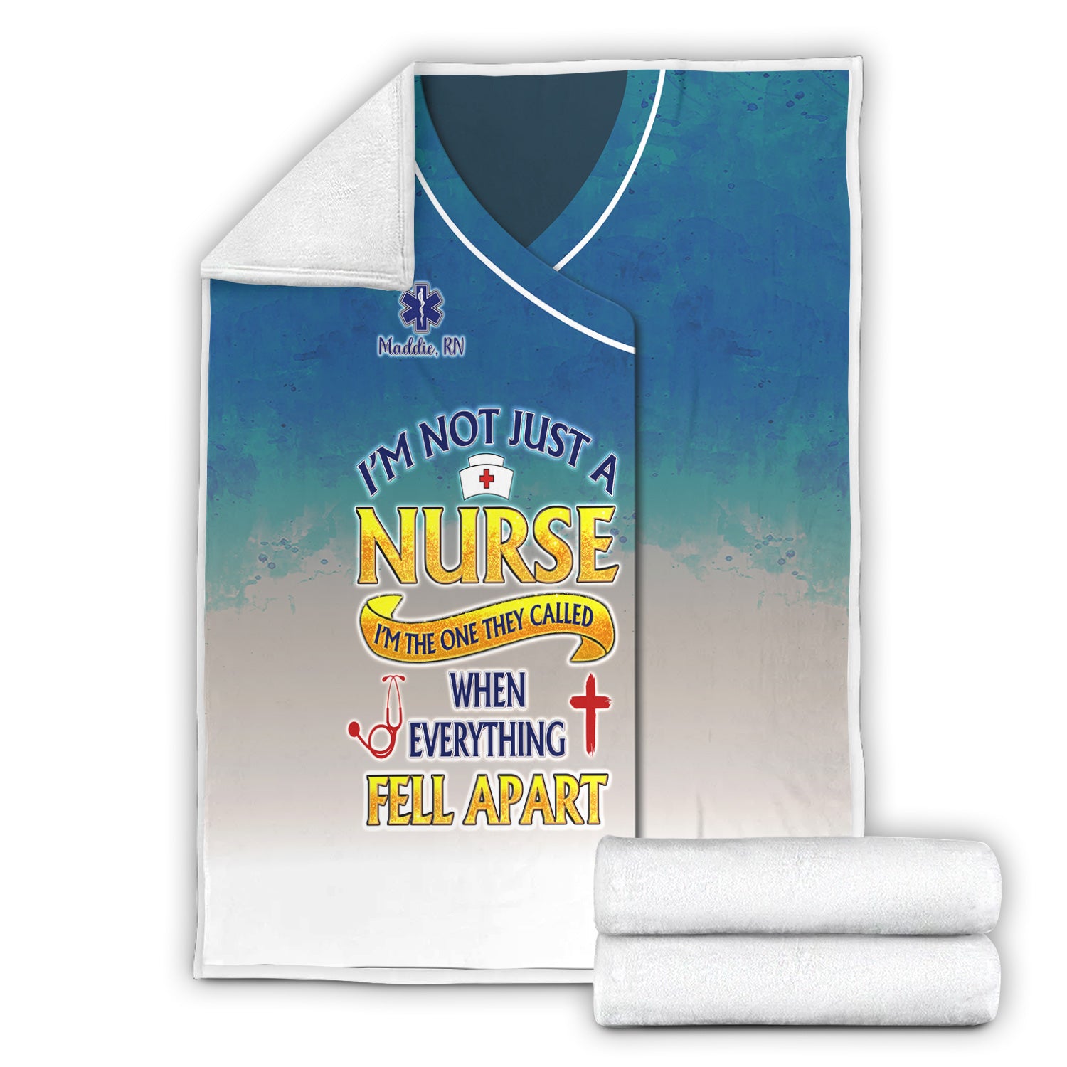 Personalized Proud Nurse Blanket - I'm Not Just A Nurse Quote - Gift for Women RN LPN Healthcare Workers