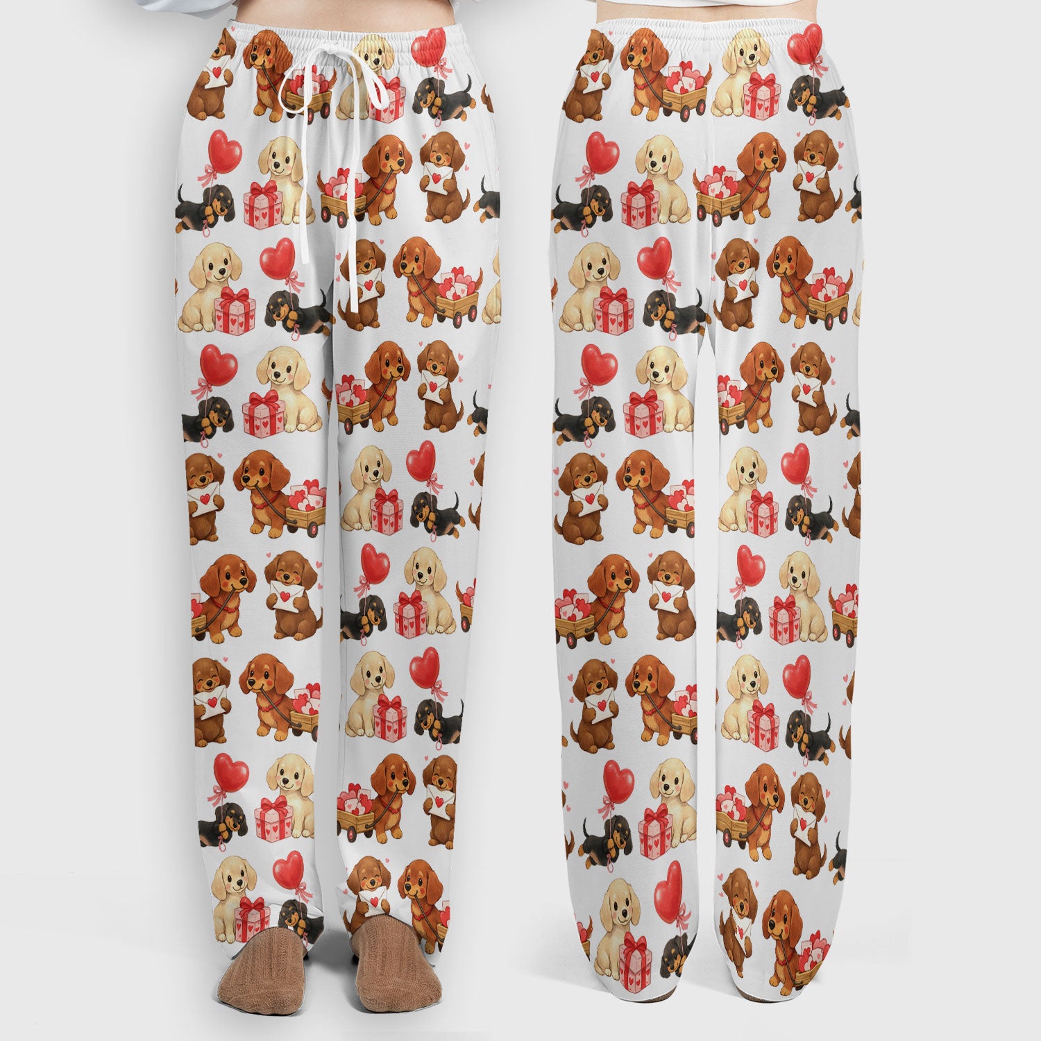 Cute Dachshund Nurse Scrub Set For Nurses, Wiener Dog Pattern Nurse Shirt, Breathable Fabrics Nursing Uniform