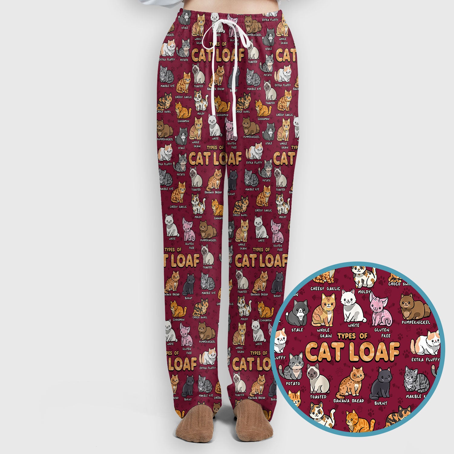 Funny Cat Loaf Nurse Scrub Set for Women - Cute Cat Medical Uniform Top and Pants - Pet Lover Gift - Comfortable Nursing Outfit